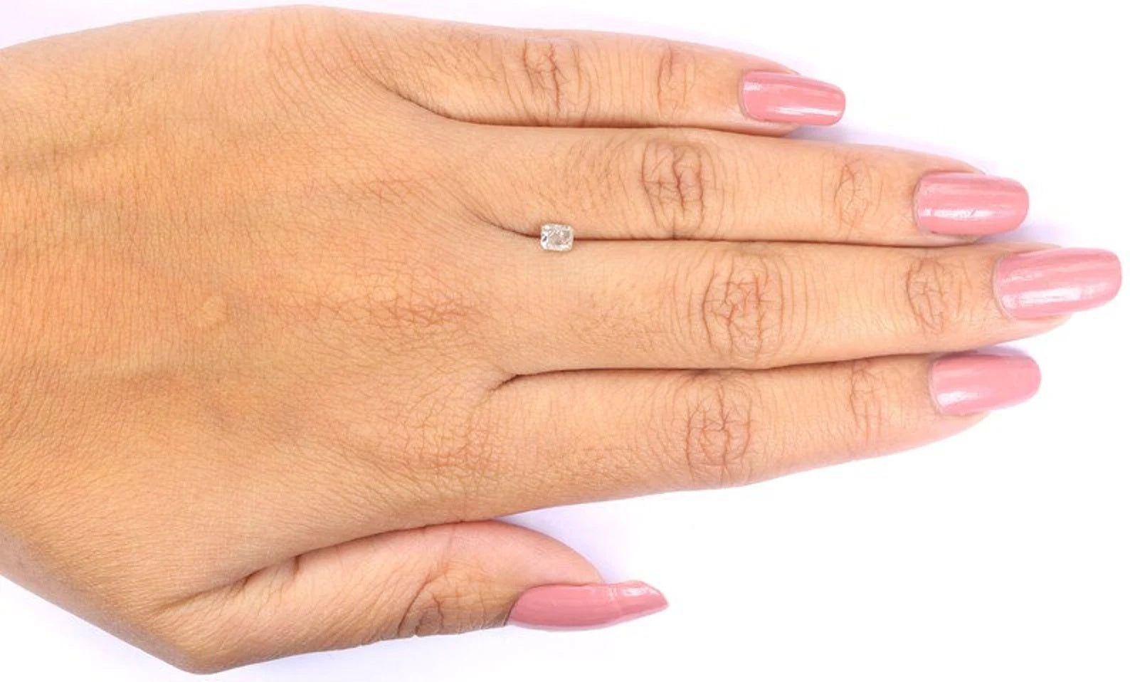 0.36 CT Natural Loose Cushion Shape Diamond Yellow Color Cushion Cut Diamond 4.60 MM Natural Grey Color Cushion Brilliant Cut Diamond QN8711