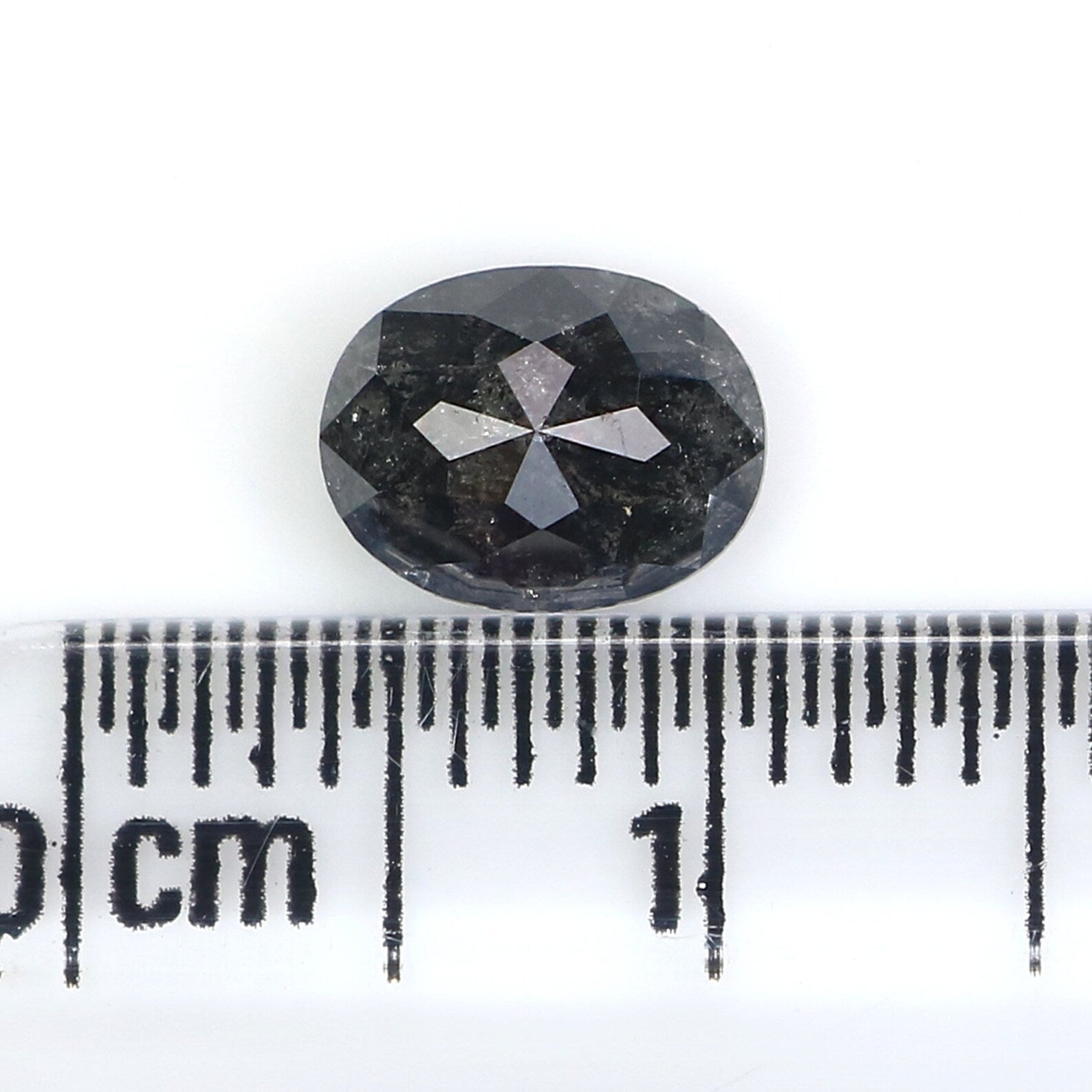 1.03 CT Natural Loose Oval Diamond Salt And Pepper Diamond Natural Loose Diamond 7.00 MM Oval Rose Cut Diamond Oval Shape Diamond NQ1345
