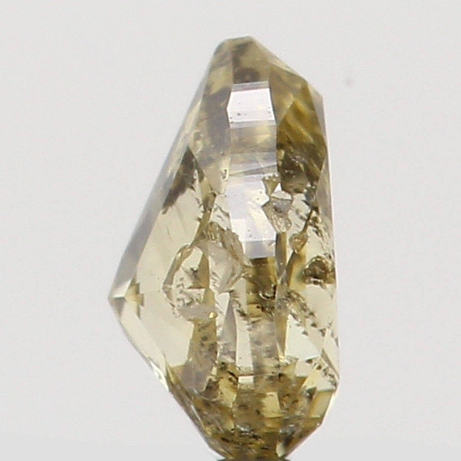 0.12 Ct Natural Loose Diamond Pear Yellow Color I2 Clarity 3.60 MM N7257