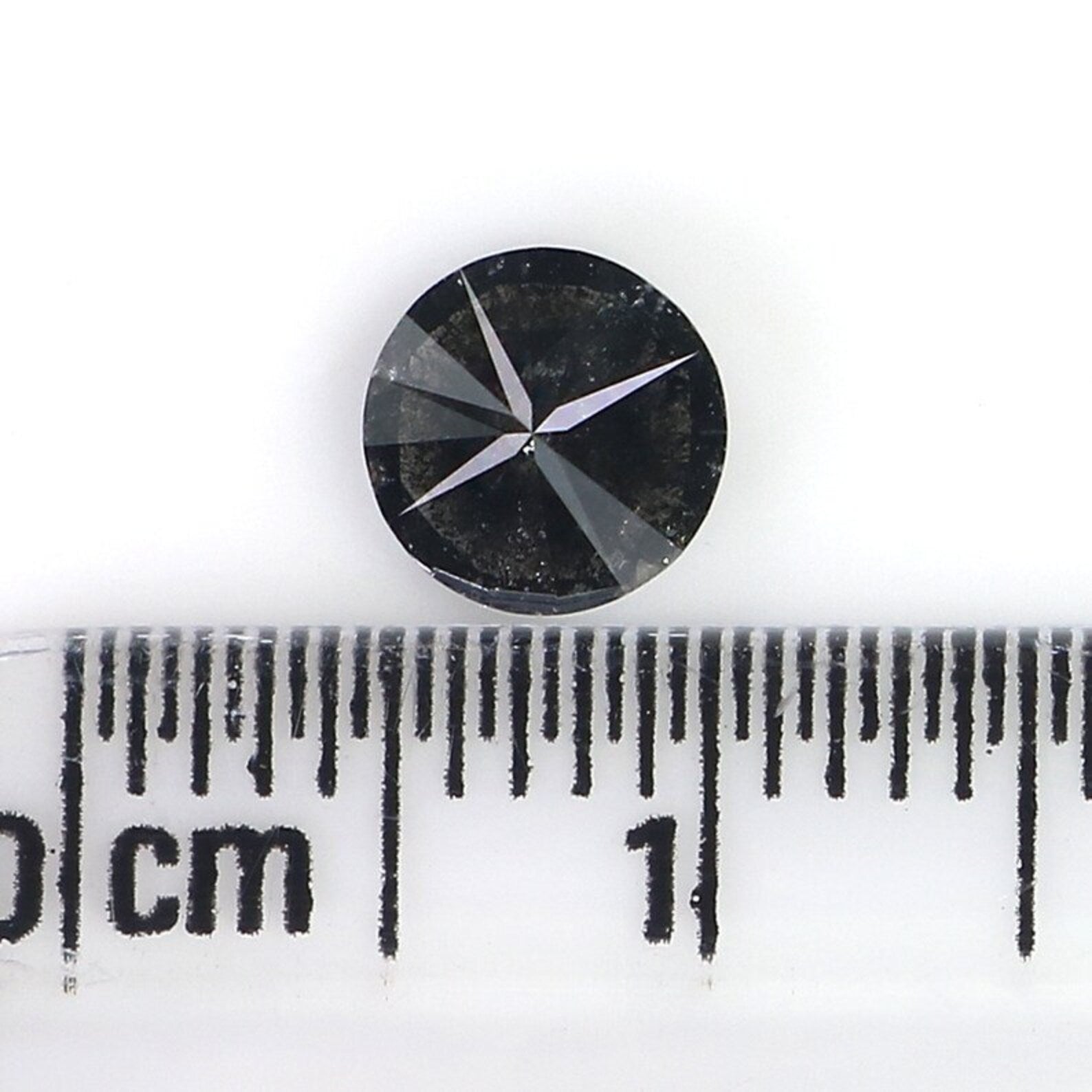 0.71 CT Natural Loose Round Brilliant Cut Diamond Salt And Pepper Round Cut Diamond 5.70 MM Natural Black Grey Round Shape Diamond NQ1045