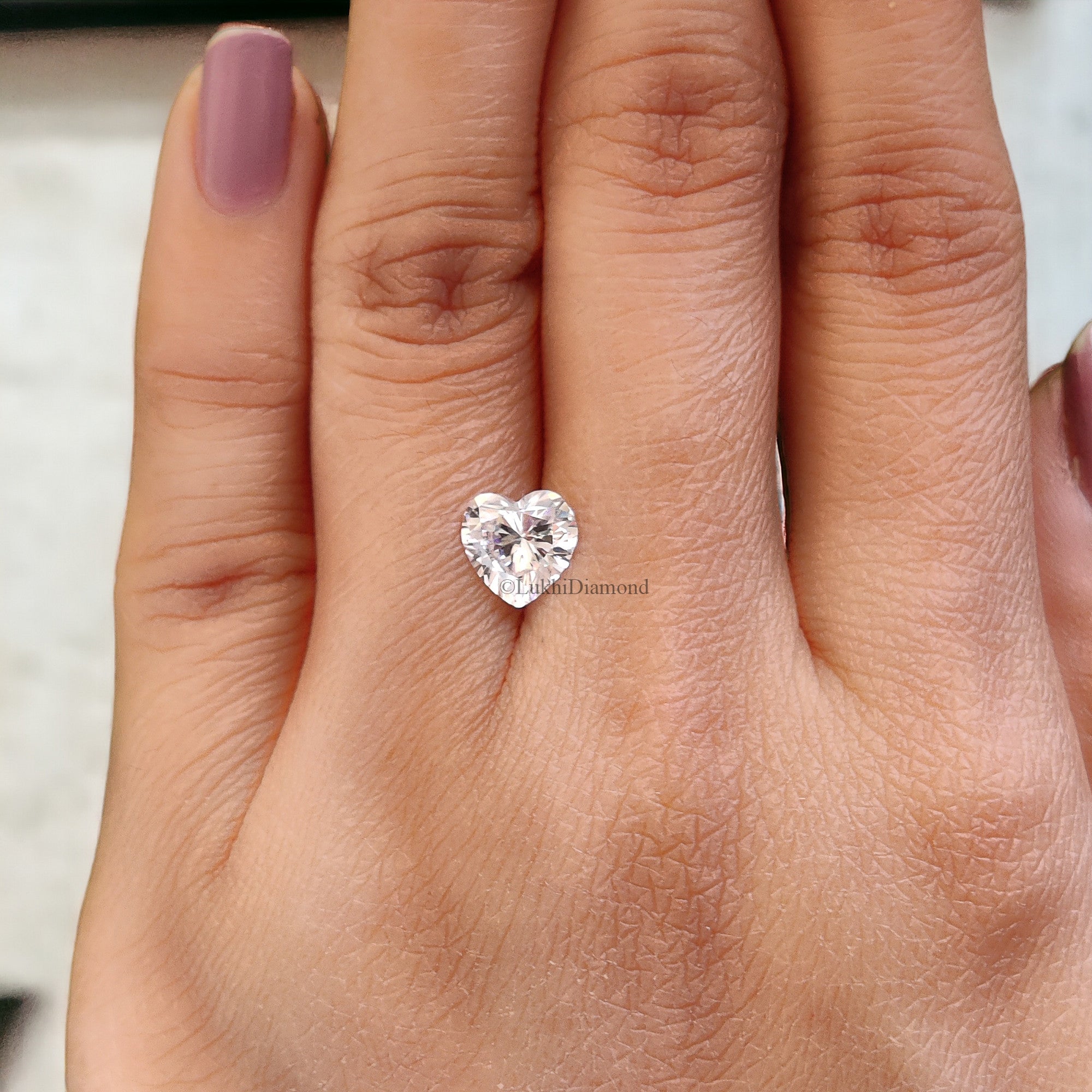 Heart Brilliant Cut Loose White Moissanite Stone 6,7,8,9,10 MM Vintage Antique Handcrafted Eye Clean Moissanite Engagement Gift Ring Q132