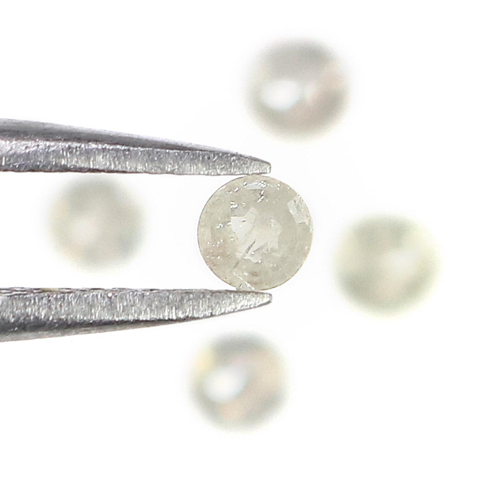 0.91 Ct Natural Loose Round Shape Diamond Grey Color Round Diamond 3.10 MM Natural Loose Gray Color Diamond Round Rose Cut Diamond NQ6527