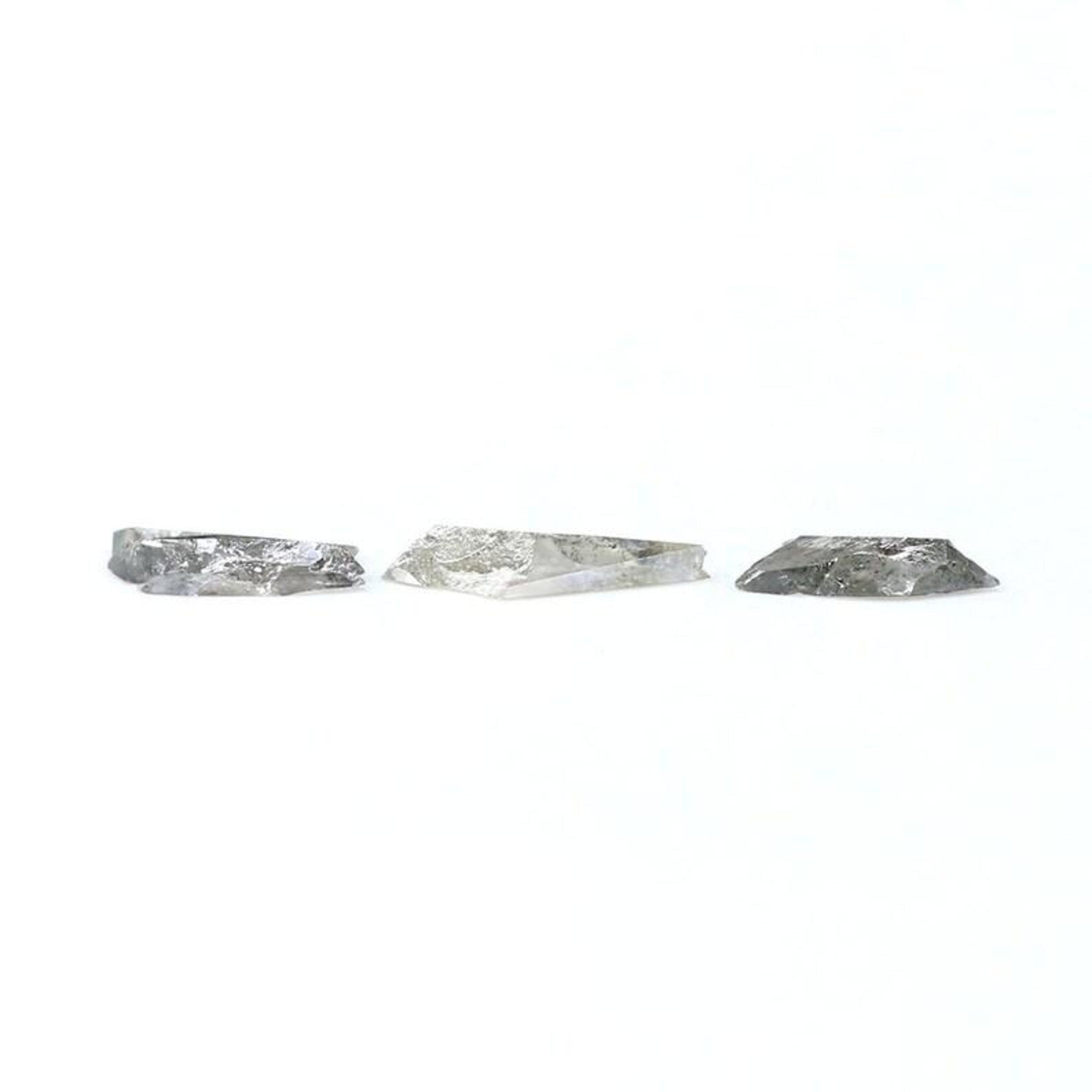 1.92 CT Natural Loose Rough Shape Diamond Salt And Pepper Rough Cut Diamond 8.20 MM Natural Black Grey Rough Irregular Cut Diamond NQ9423
