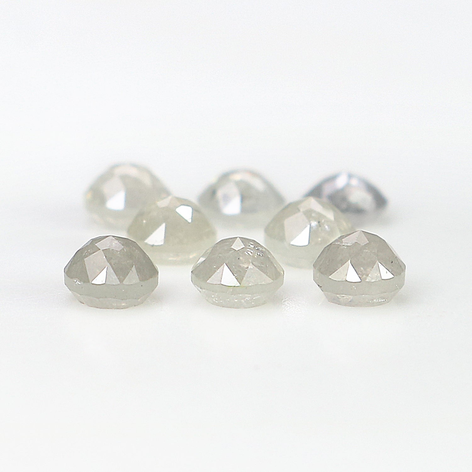 1.46 CT Natural Loose Round Rose Cut Diamond Grey Color Round Shape Diamond 3.20 MM Natural Loose Grey Color Round Rose Cut Diamond LQ3261