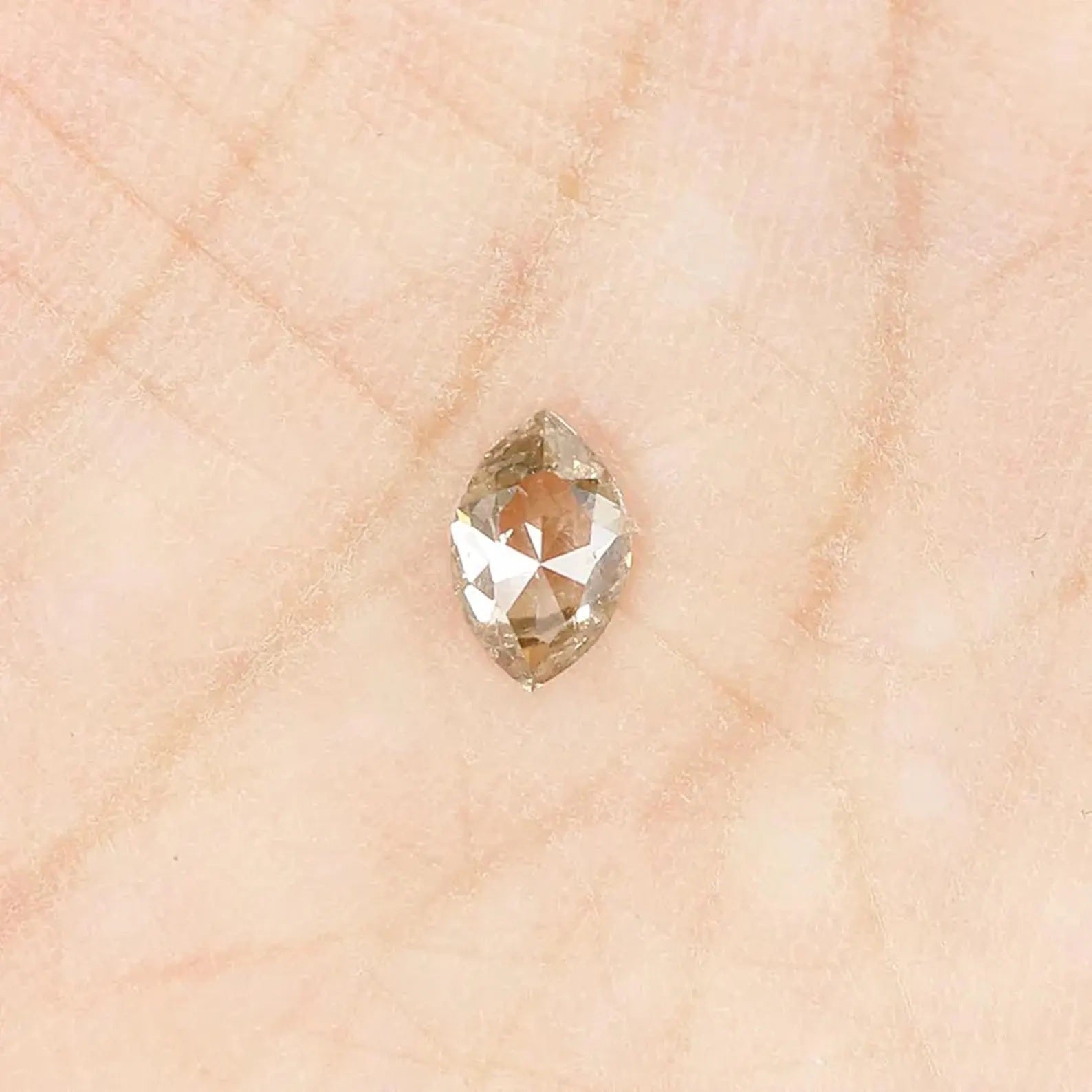 0.40 CT Natural Loose Marquise Shape Diamond Brown Color Marquise Cut Diamond 6.05 MM Natural Brown Color Marquise Rose Cut Diamond NQ611