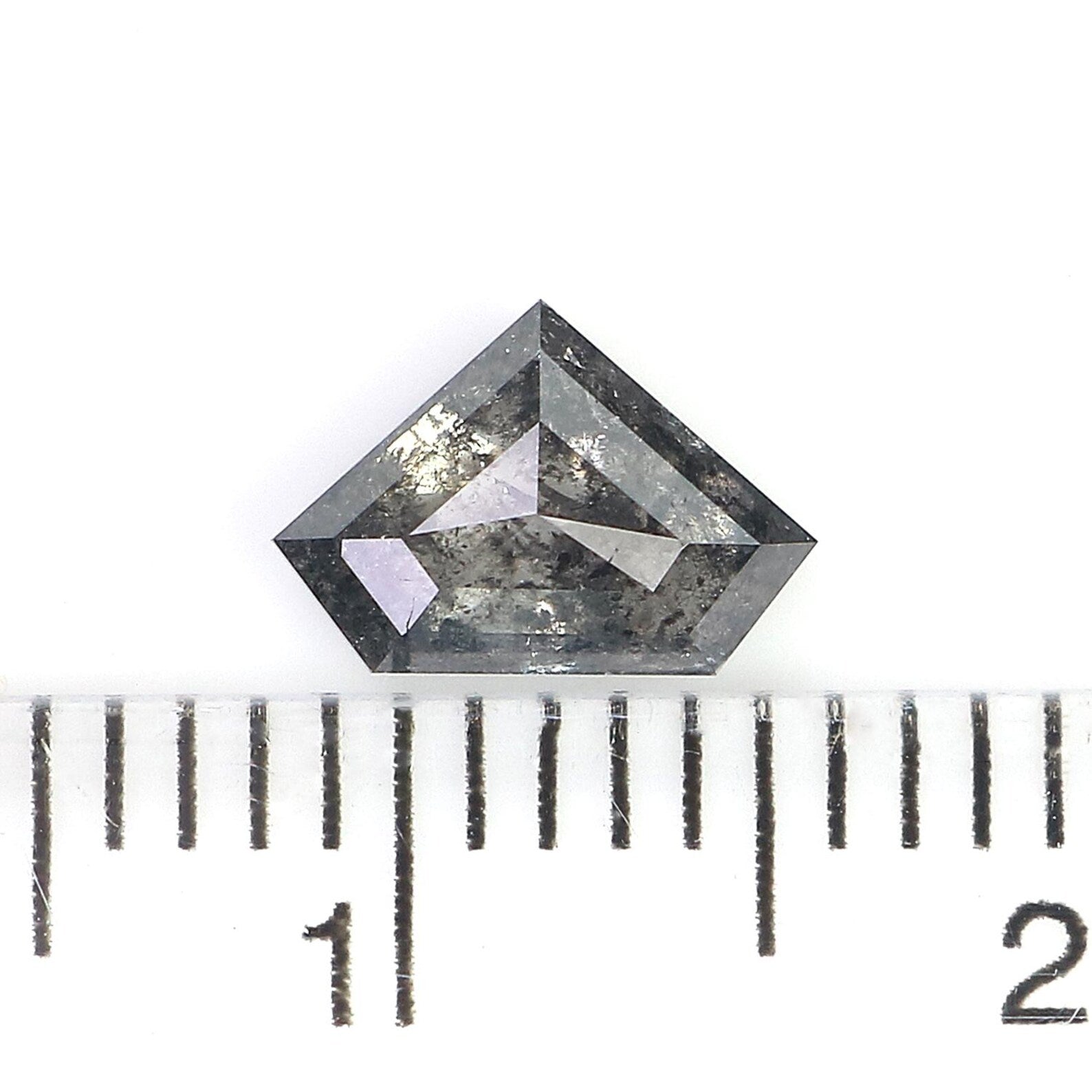 0.73 CT Natural Loose Shield Shape Diamond Salt And Pepper Shield Cut Diamond 5.15 MM Natural Diamond Shield Rose Cut Diamond QN1144