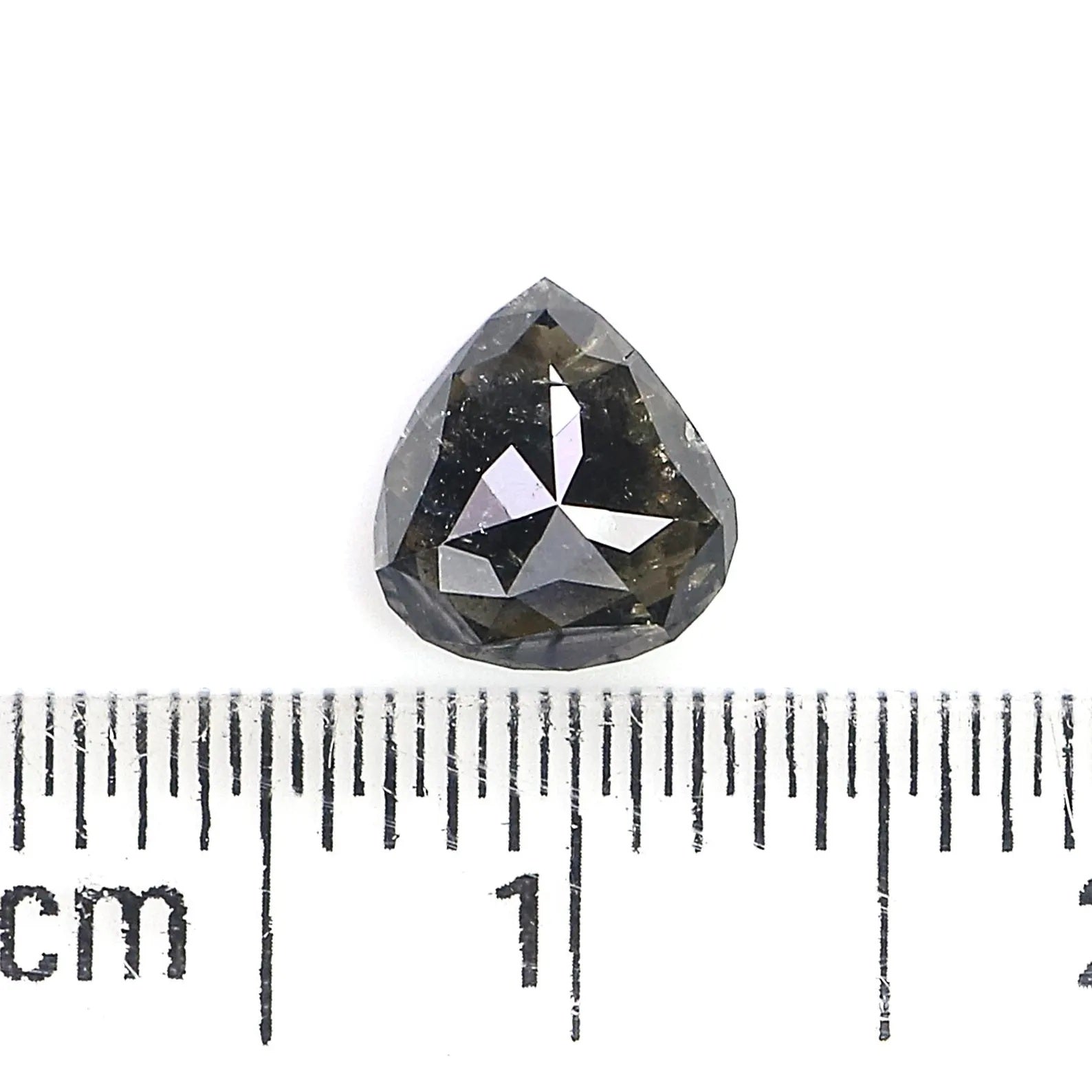 0.85 CT Natural Loose Heart Shape Diamond Salt And Paper Heart Cut Diamond 6.40 MM Natural Loose Diamond Heart Shape Rose Cut Diamond QN7701