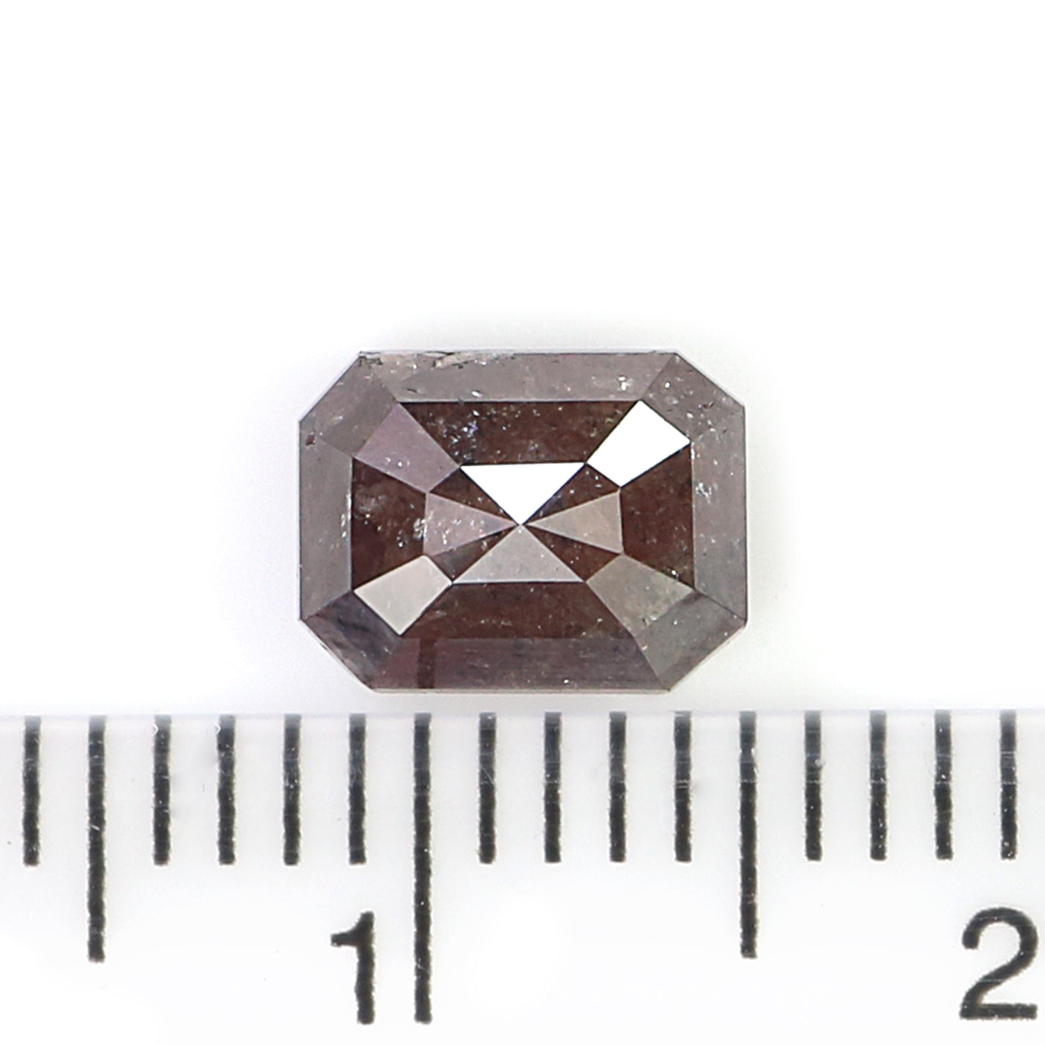 1.34 CT Natural Loose Emerald Shape Diamond Brown Color Emerald Cut Diamond 6.95 MM Natural Loose Brown Color Emerald Rose Cut Diamond N2656