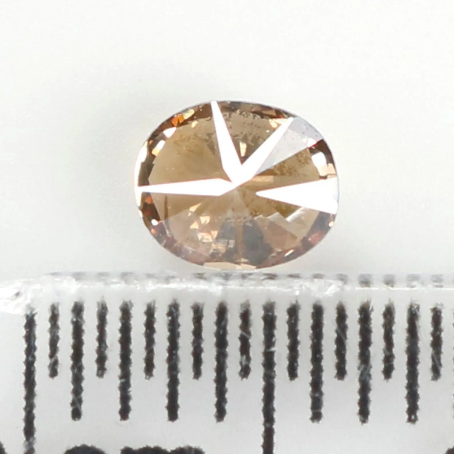 0.27 CT Natural Loose Oval Shape Diamond Brown Color Oval Cut Diamond 4.35 MM Natural Loose Brown Color Oval Brilliant Cut Diamond NQ1189
