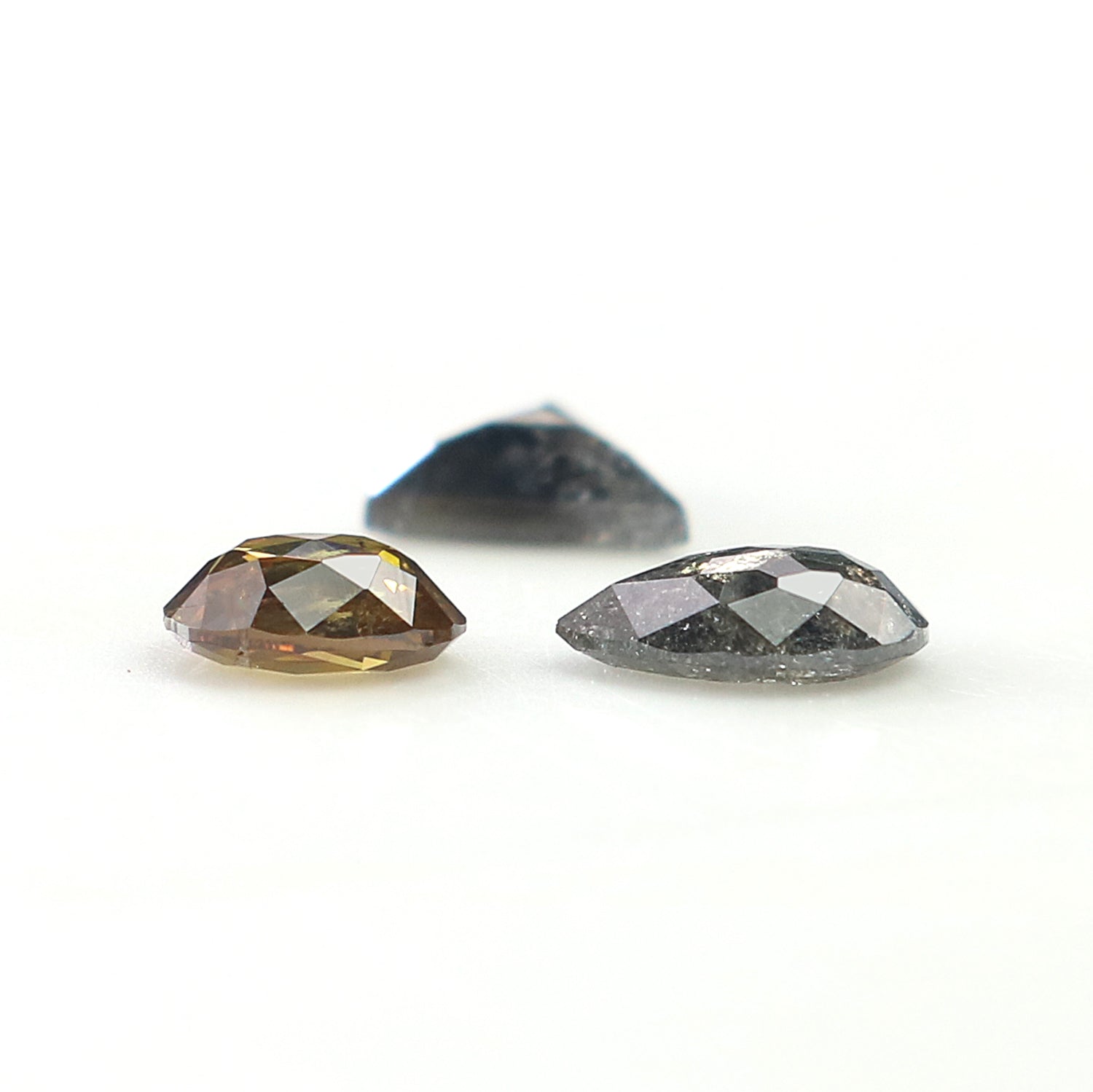 0.71 CT Natural Loose Mix Shape Diamond Salt And Pepper Mix Shape Diamond 4.25 MM Black Grey Color Mix Shape Shape Rose Cut Diamond QL1186