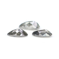 Natural Loose Pear Diamond, Salt And Pepper Diamond, Natural Loose Diamond, Pear Rose Cut Diamond, Pear Diamond 0.60 CT Pear Shape L2882