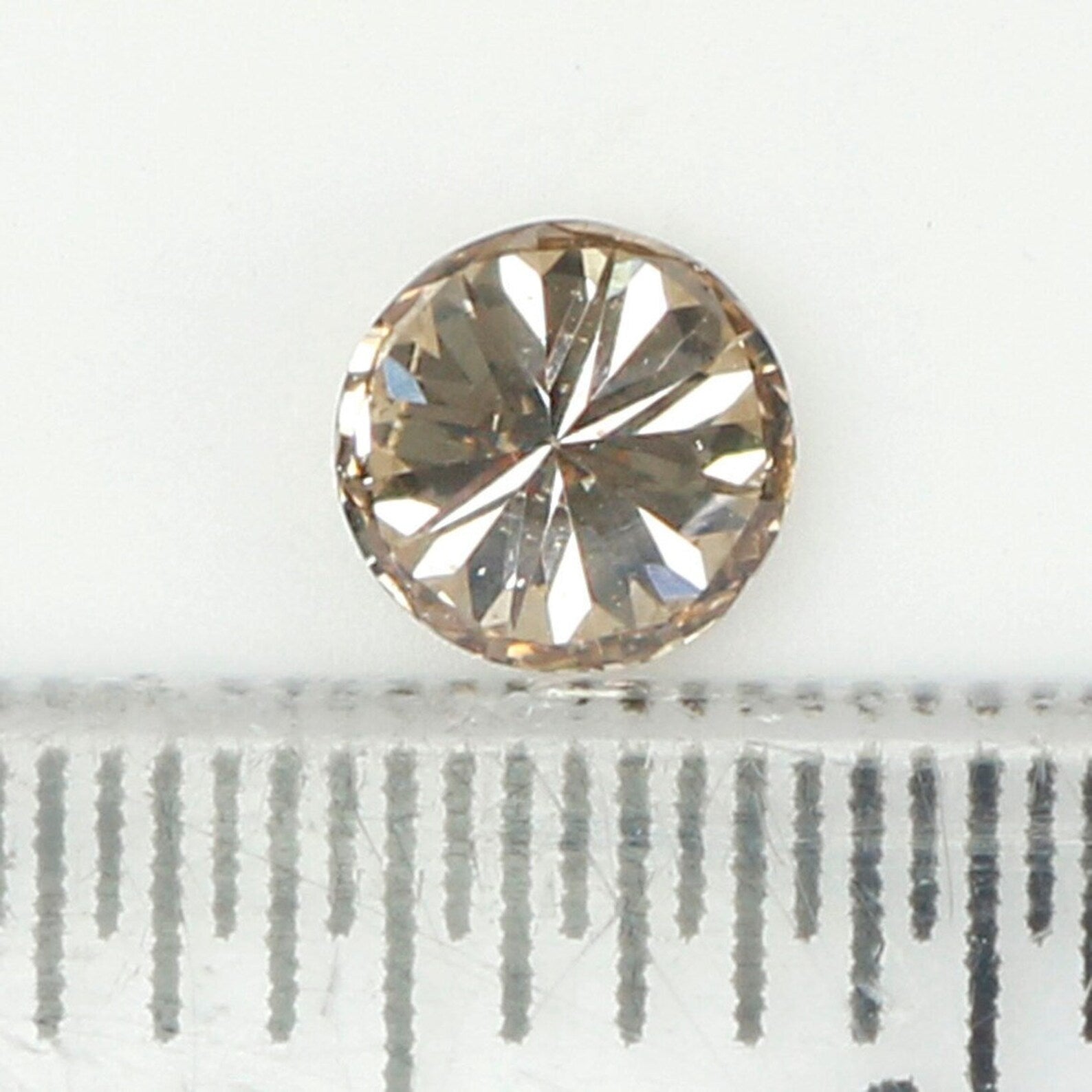 0.26 Ct Natural Loose Round Shape Diamond Brown Color Round Cut Diamond 3.95 MM Natural Loose Diamond Round Brilliant Cut Diamond NQ1194