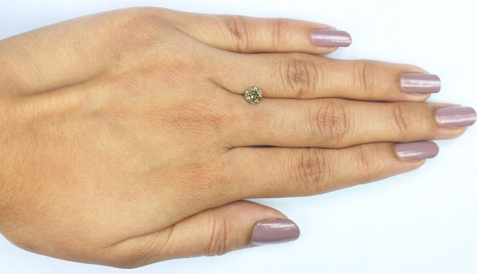 0.73 CT Natural Loose Round Brilliant Cut Diamond Light Green Color Round Shape Diamond 5.20 MM Natural Light Green Round Cut Diamond NQ304
