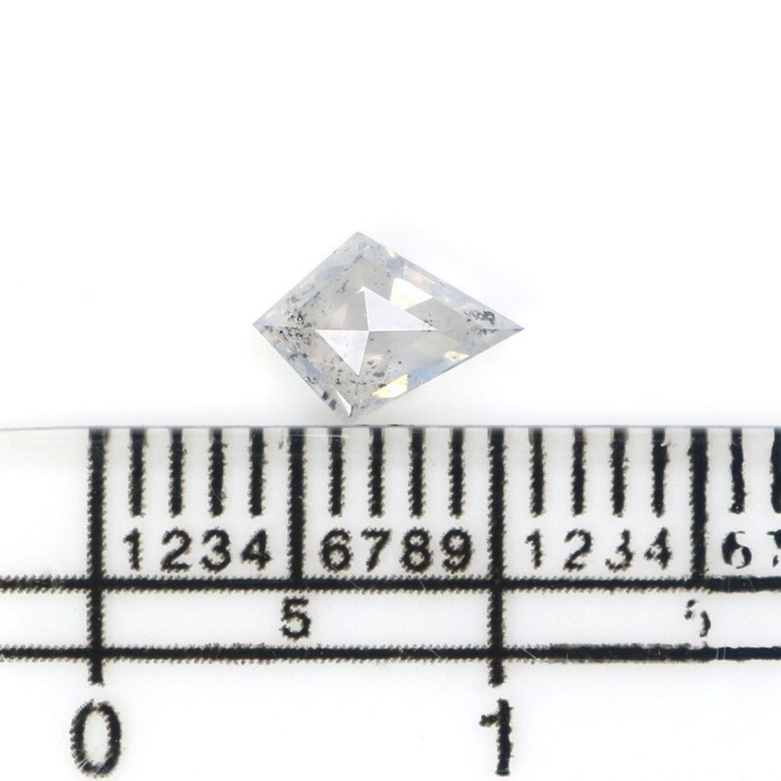 0.40 CT Natural Loose Kite Shape Diamond Grey Color Kite Shape Diamond 6.85 MM Natural Loose Diamond Kite Shape Rose Cut Diamond NQ2163