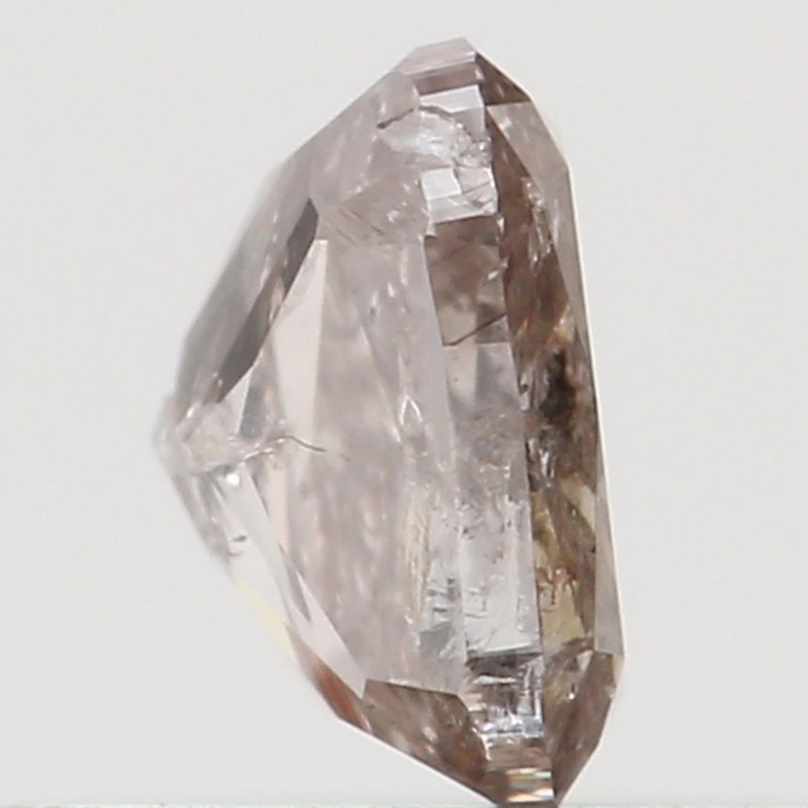 0.18 Ct Natural Loose Cushion Shape Diamond Brown Pink Color Cushion Cut Diamond 3.60 MM Natural Loose Cushion Brilliant Cut Diamond N8159