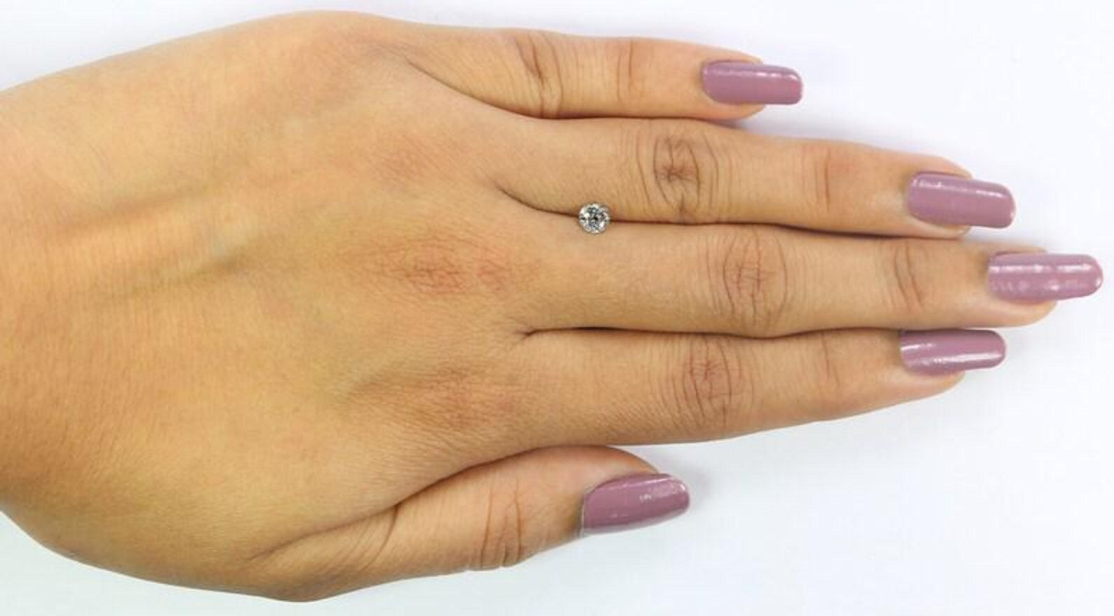 0.33 Ct Natural Loose Round Shape Diamond Salt And Pepper Round Diamond 4.20 MM Natural Black Gray Color Round Brilliant Cut Diamond NQ7339