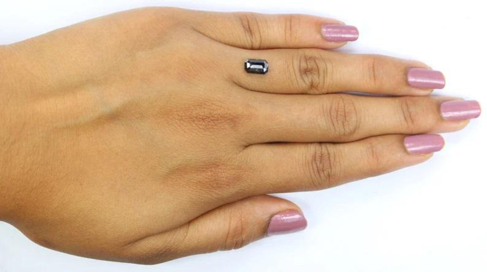 1.19 CT Natural Loose Emerald Shape Diamond Brown Color Emerald Diamond 7.55 MM Natural Diamond Brown Color Emerald Rose Cut Diamond NQ2361