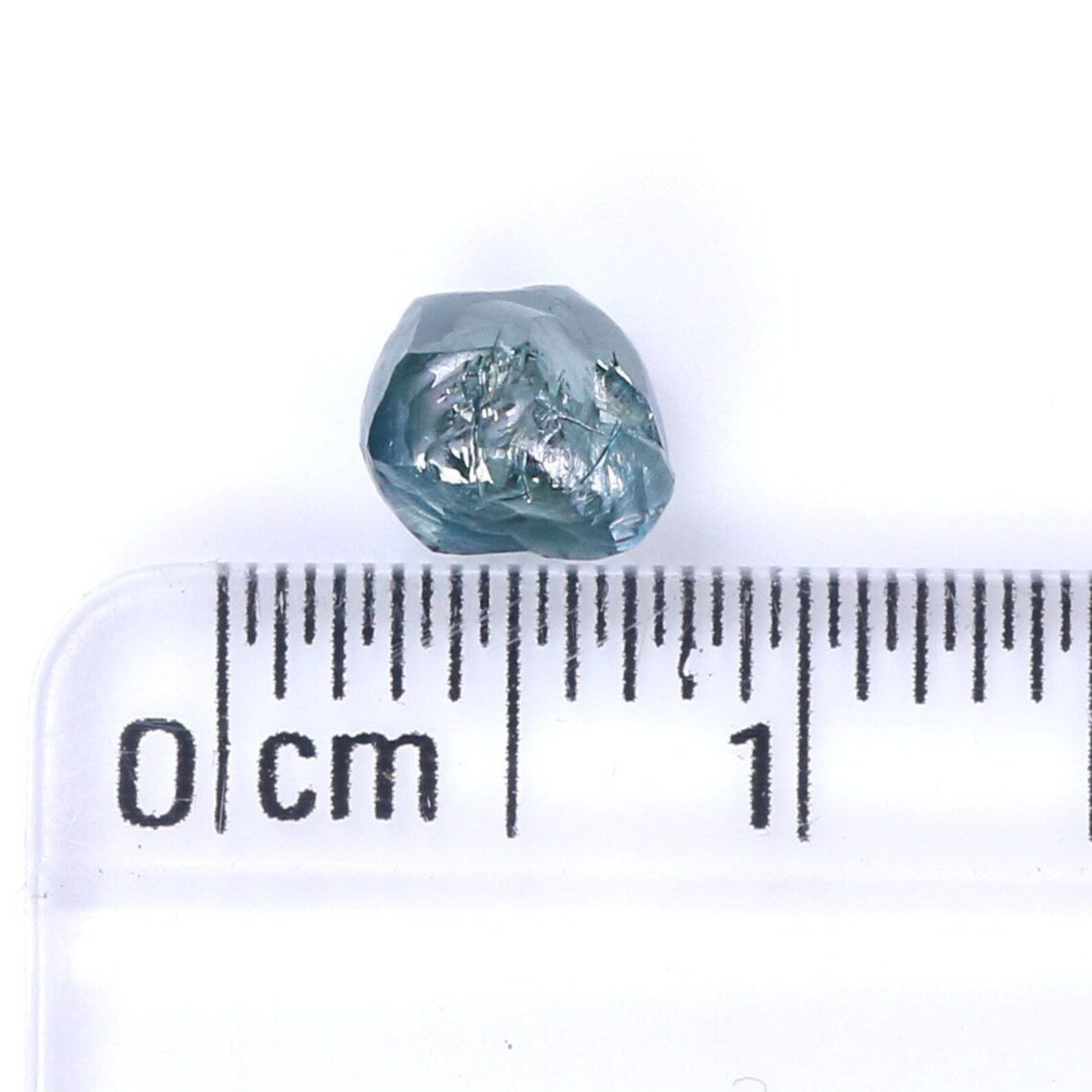 1.12 CT Natural Loose Crystal Rough Diamond Blue Color Rough Shape Diamond 5.70 MM Natural Loose Diamond Rough Irregular Cut Diamond NQ1997