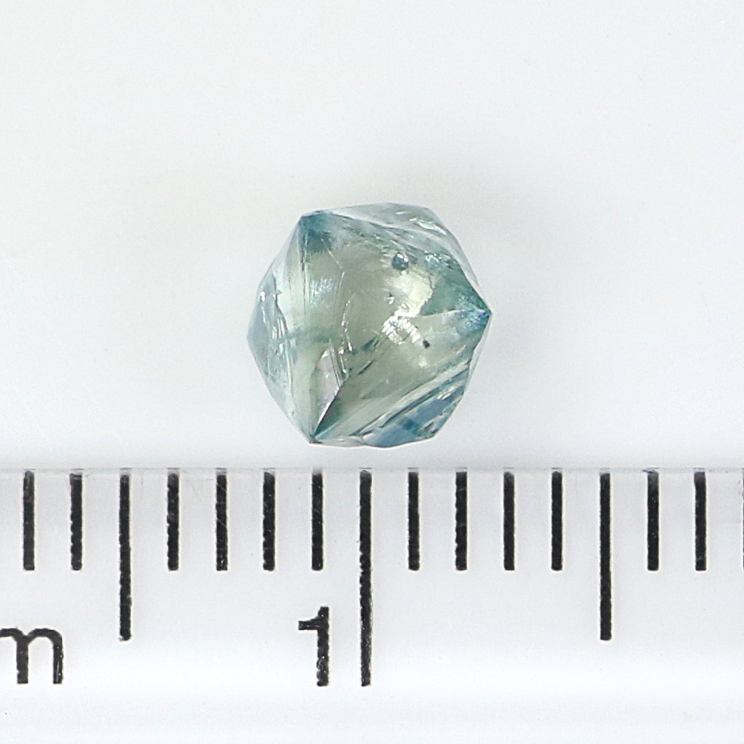 1.23 CT Natural Loose Rough Shape Diamond Blue Color Rough Uncut Diamond 6.55 MM Natural Loose Blue Color Rough Irregular Cut Diamond L3499