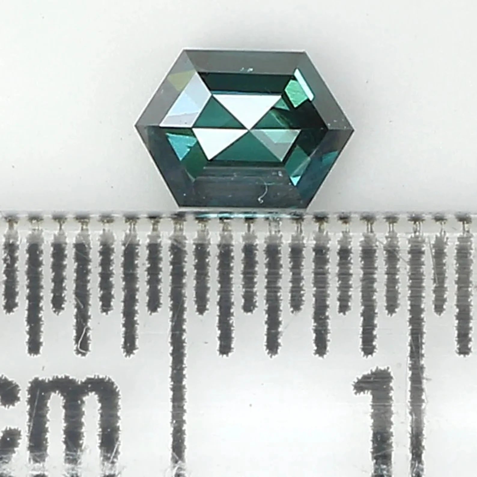 0.33 Ct Natural Loose Hexagon Shape Diamond Blue Color Hexagon Diamond 4.65 MM Natural Loose Diamond Blue Hexagon Rose Cut Diamond NQ1413