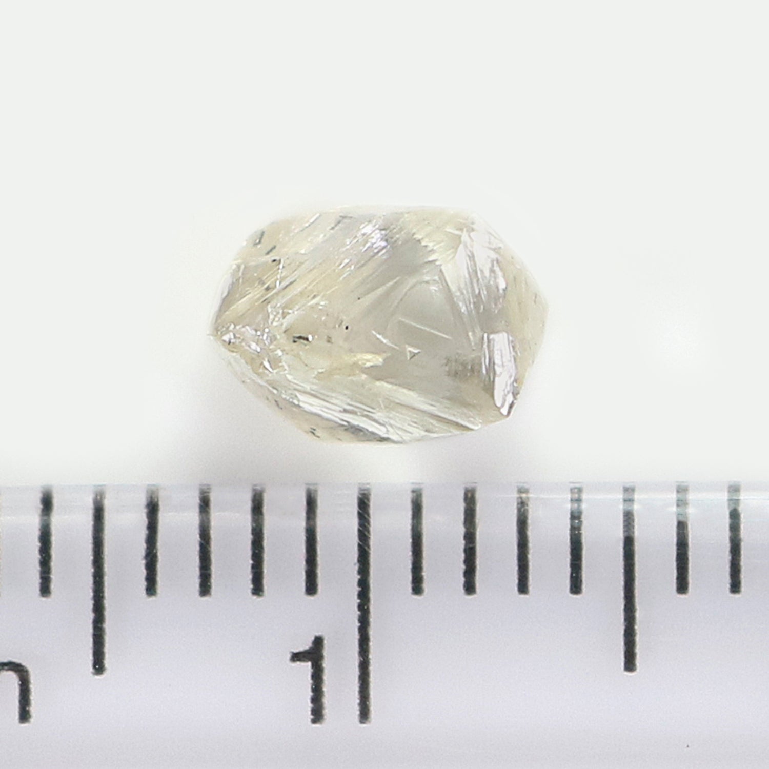 1.27 CT Natural Loose Rough Shape Diamond White-J Color Irregular Cut Diamond 6.90 MM Natural Loose White-J Color Rough UnCut Diamond L3490