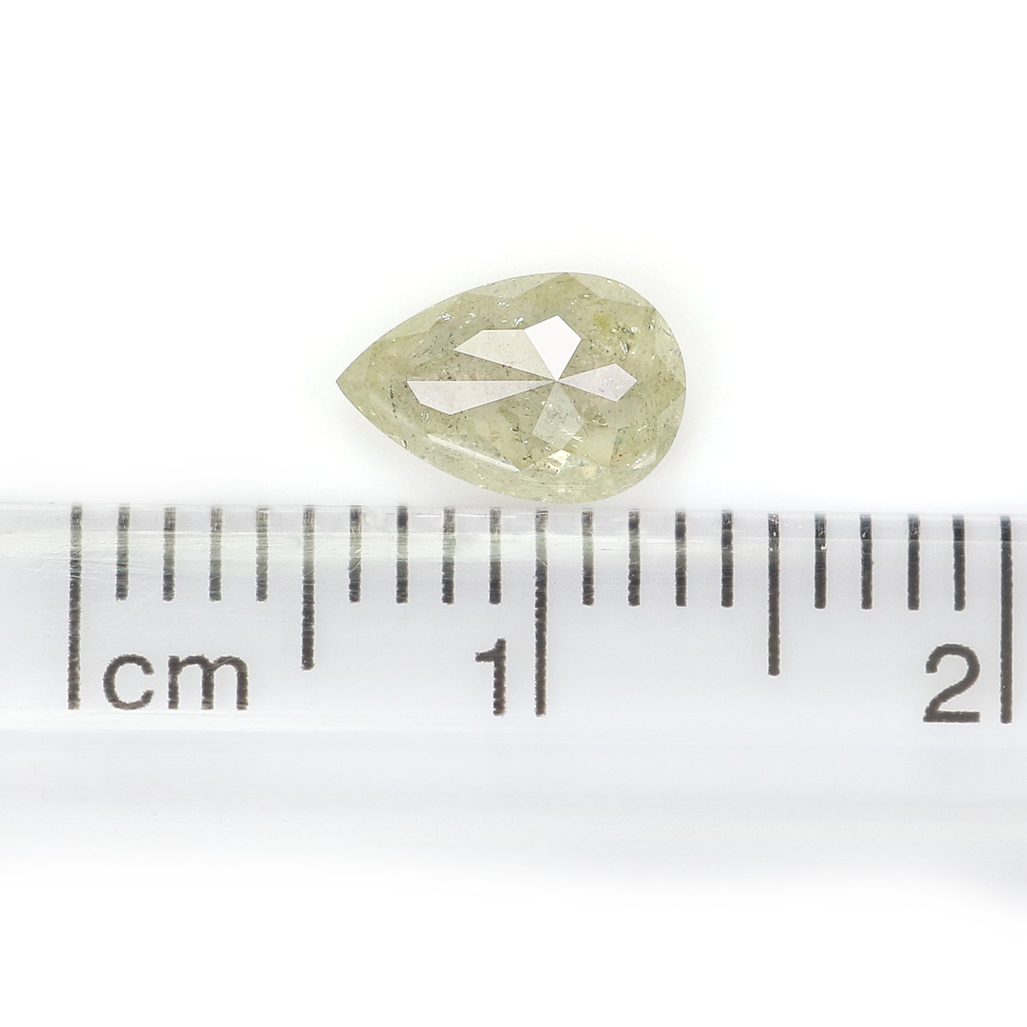 0.69 CT Natural Loose Pear Shape Diamond Salt And Pepper Pear Cut Diamond 7.55 MM Natural Grey Color Diamond Pear Rose Cut Diamond N2620
