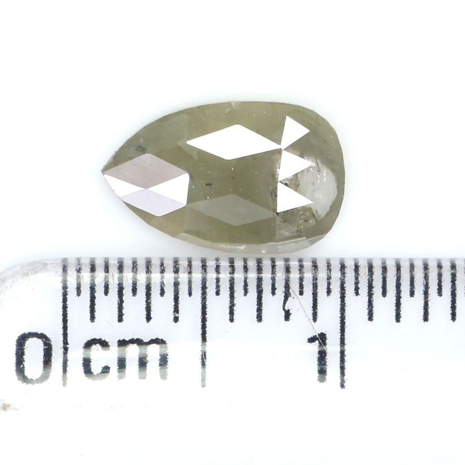 0.80 CT Natural Loose Pear Cut Diamond Grey Color Pear Diamond 8.80 MM Natural Loose Diamond Grey Color Pear Rose Cut Shape Diamond QN8415