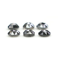 Natural Loose Round Rose Cut Diamond, Salt And Pepper Round Diamond, Natural Loose Diamond, Rose Cut Diamond, 0.92 CT Round Shape KDL6216