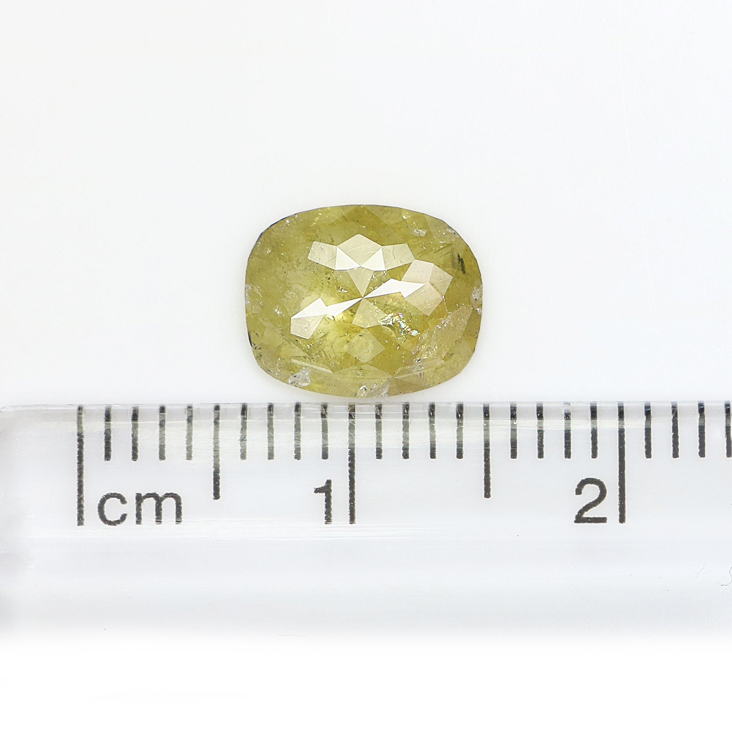 1.39 CT Natural Loose Oval Shape Diamond Yellow Color Oval Cut Diamond 8.85 MM Natural Grey Color Diamond Oval Rose Cut Diamond L3465