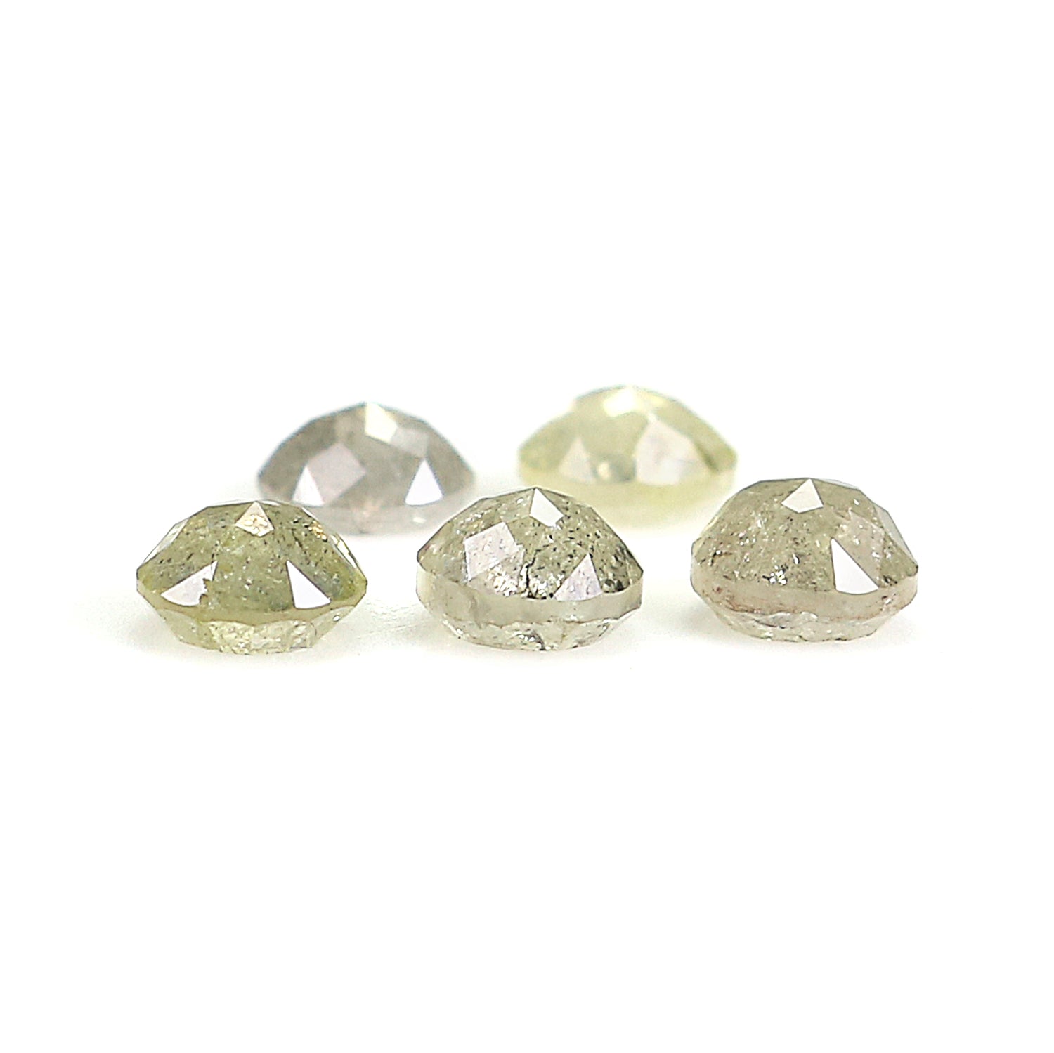 1.58 CT Natural Loose Rose Cut Diamond Grey Color Round Cut Diamond 3.90 MM Natural Loose Yellow Diamond Round Rose Cut Shape Diamond LQ9886