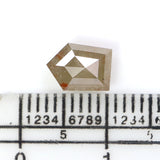 Natural Loose Pentagon Diamond, Grey Color Diamond, Natural Loose Diamond, Pentagon Rose Cut Diamond, 1.29 CT Pentagon Shape Diamond L2855