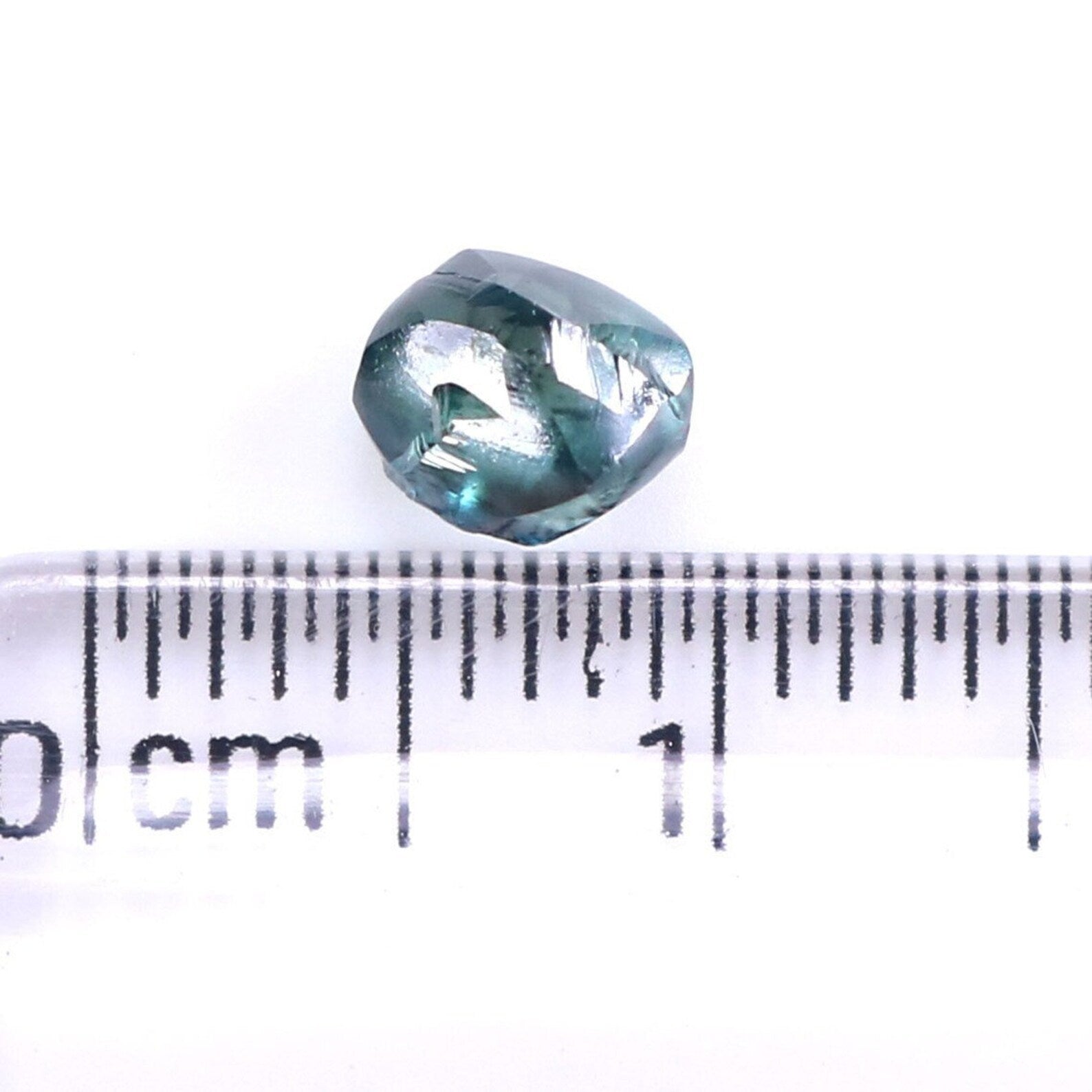 0.78 CT Natural Loose Crystal Rough Diamond Blue Color Rough Shape Diamond 5.55 MM Natural Loose Diamond Rough Irregular Cut Diamond NQ1999