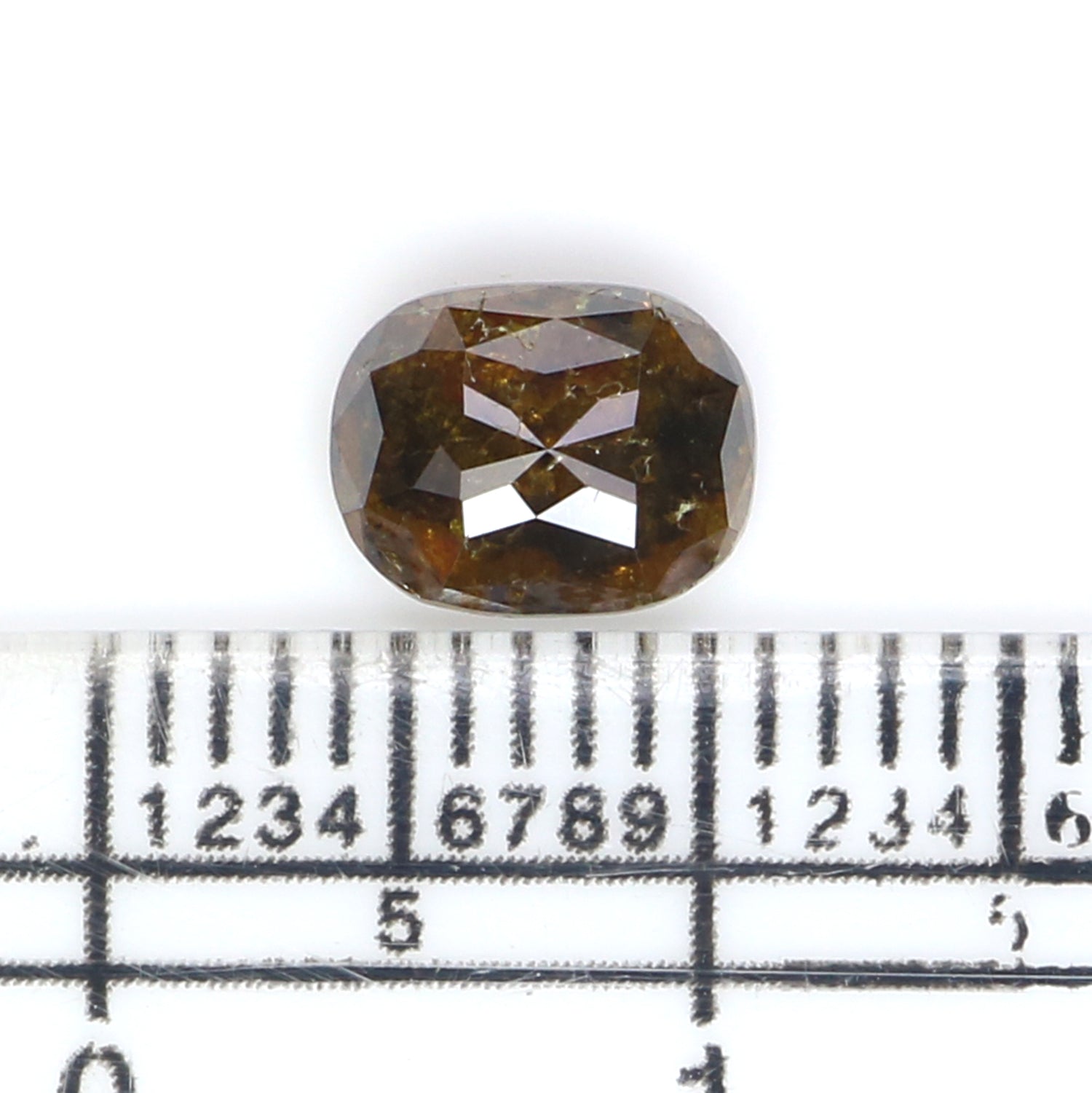 1.18 CT Natural Loose Oval Shape Diamond Brown Color Oval Cut Diamond 7.10 MM Natural Loose Brown Color Diamond Oval Rose Cut Diamond QL2867