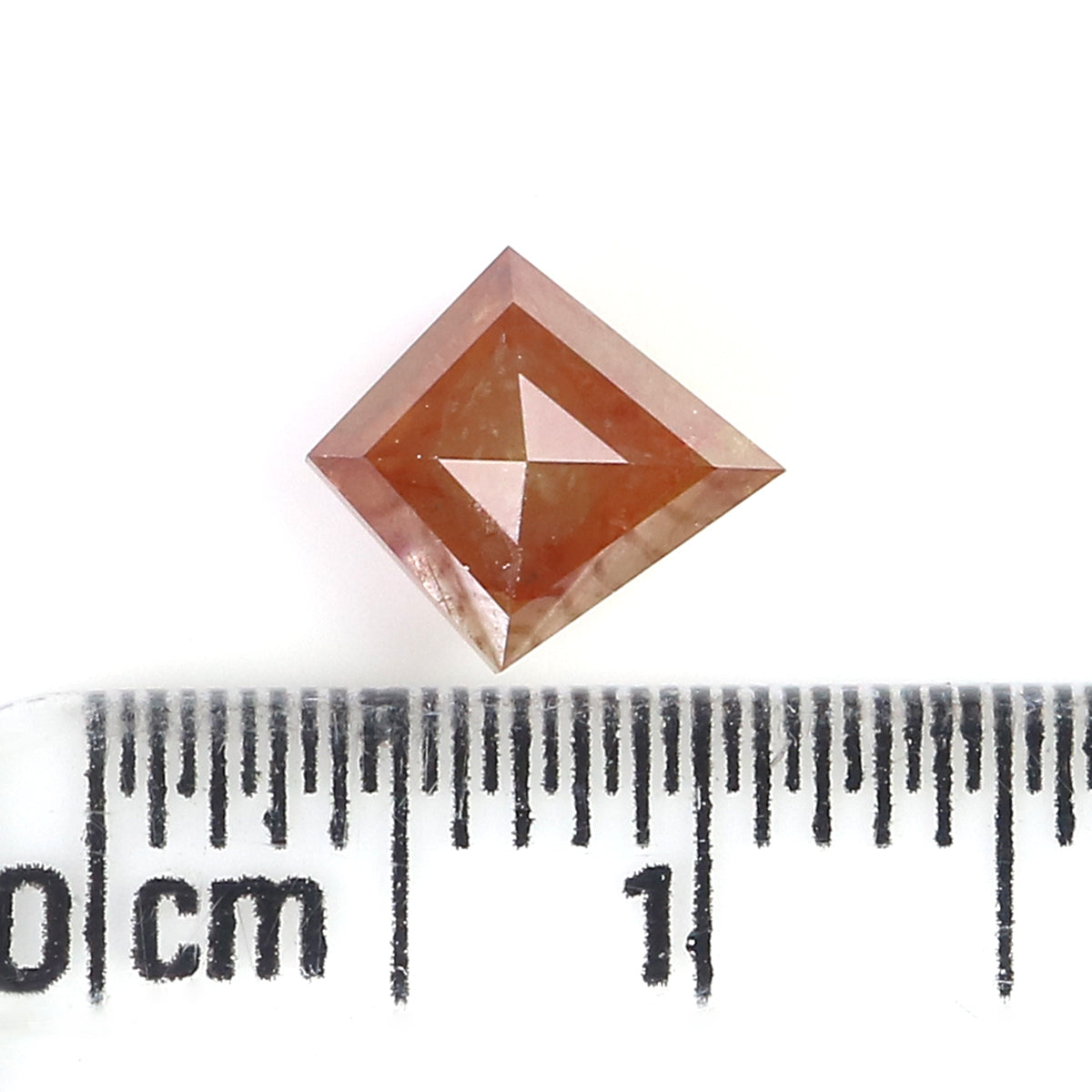 1.29 CT Natural Loose Kite Shape Diamond Brown Color Kite Cut Diamond 7.90 MM Natural Loose Brown Kite Diamond Kite Rose Cut Diamond LQ9004