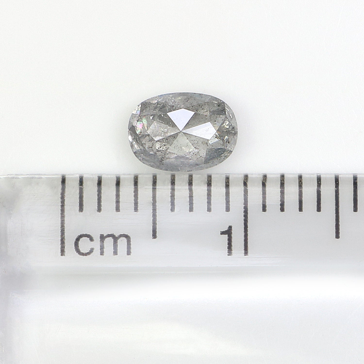 0.66 Ct Natural Loose Oval Shape Diamond Grey Color Oval Cut Diamond 6.00 MM Natural Loose Grey Color Diamond Oval Rose Cut Diamond LQ134