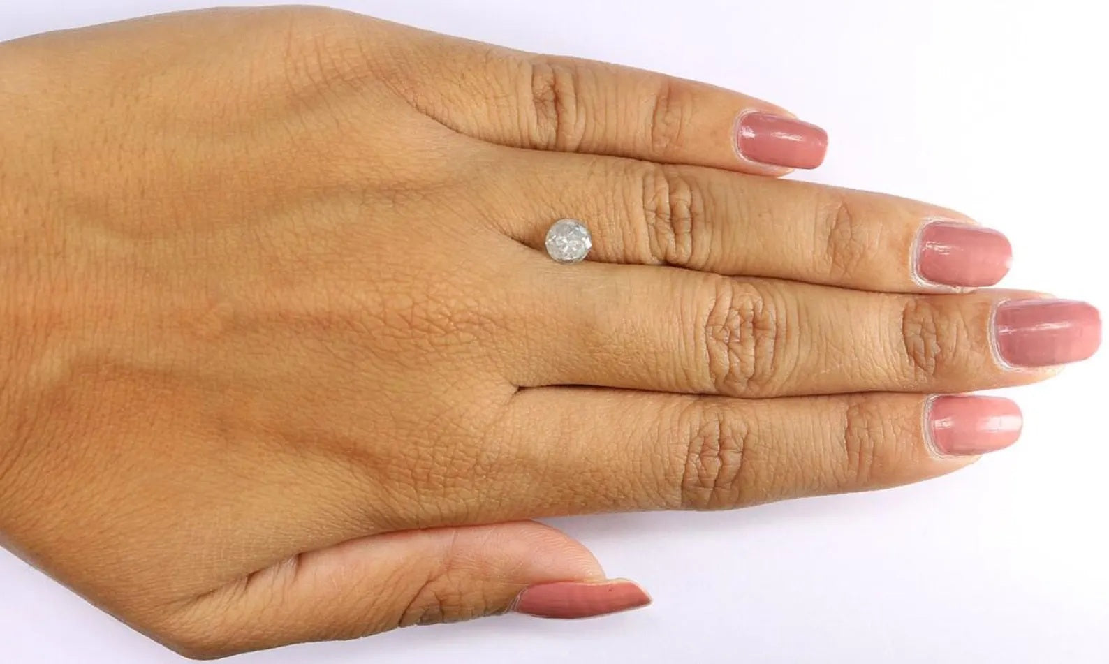 0.87 CT Natural Loose Round Shape Diamond Grey Color Round Cut Diamond 5.60 MM Natural Loose Grey Color Round Brilliant Cut Diamond NQ8944