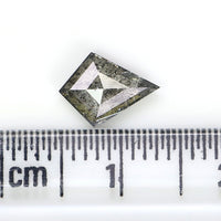 Natural Loose Kite Diamond, Salt And Pepper Kite Diamond, Natural Loose Diamond, Kite Rose Cut Diamond, Kite Cut, 0.69 CT Kite Shape KR2714