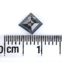 Natural Loose Kite Diamond, Salt And Pepper Kite Diamond, Natural Loose Diamond, Kite Rose Cut Diamond, Kite Cut 0.63 CT Kite Shape L2931