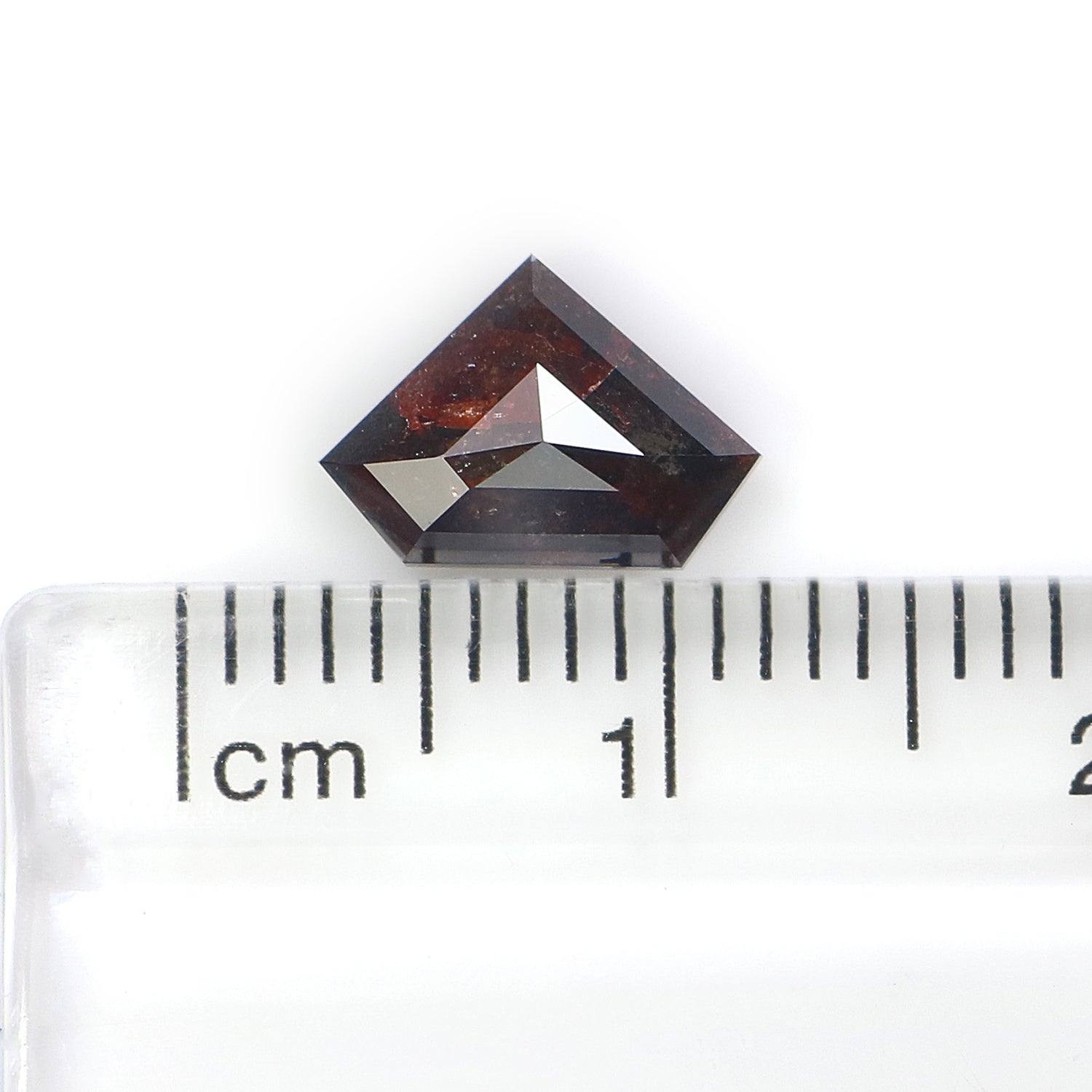 1.35 CT Natural Loose Shield Shape Diamond Brown Color Shield Cut Diamond 6.55 MM Natural Loose Brown Color Shield Rose Cut Diamond LQ9419