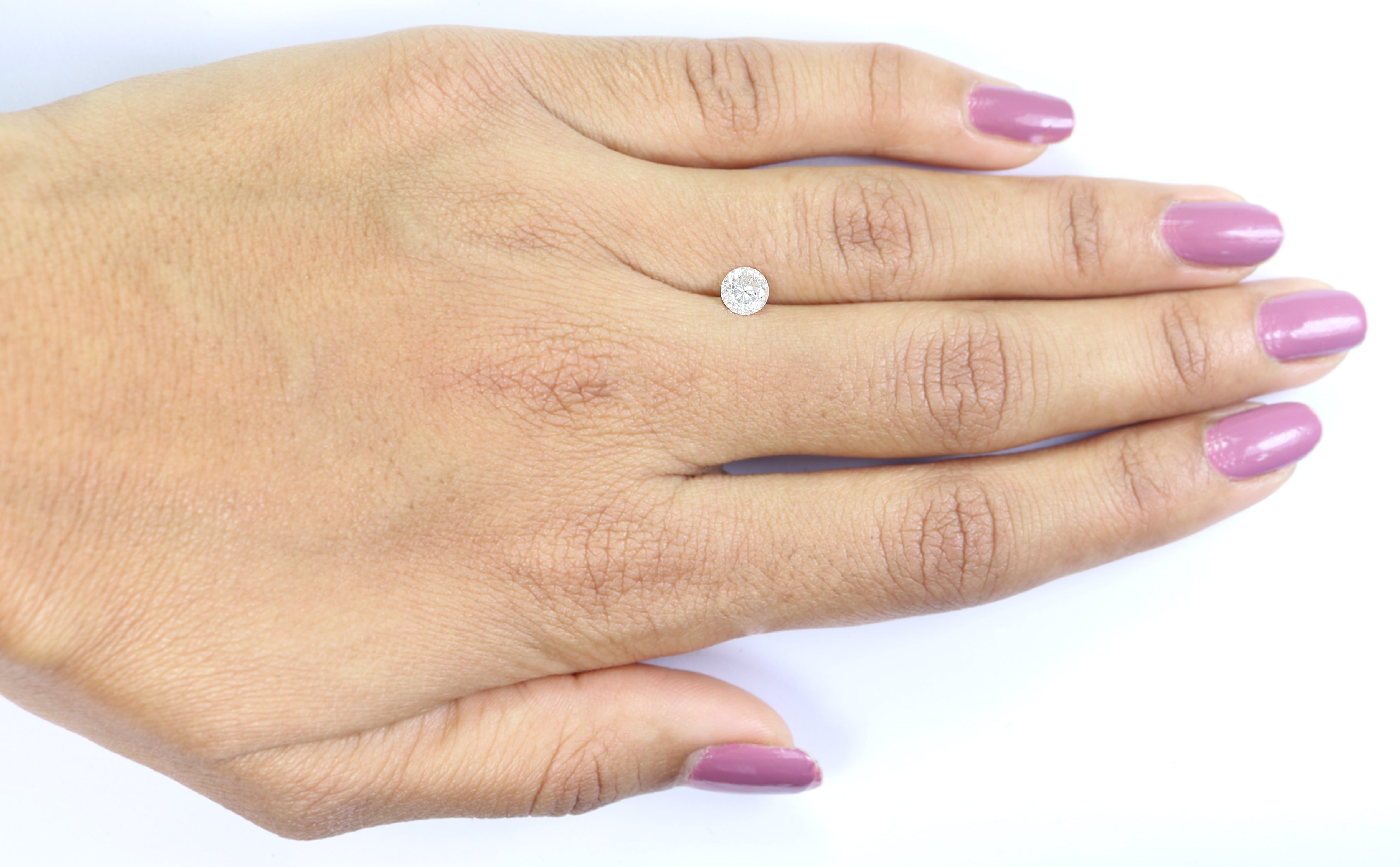 0.61 CT Natural Loose Round Shape Diamond Salt And Pepper Round Diamond 5.20 MM Natural Gray Color Diamond Round Brilliant Cut Diamond N2610