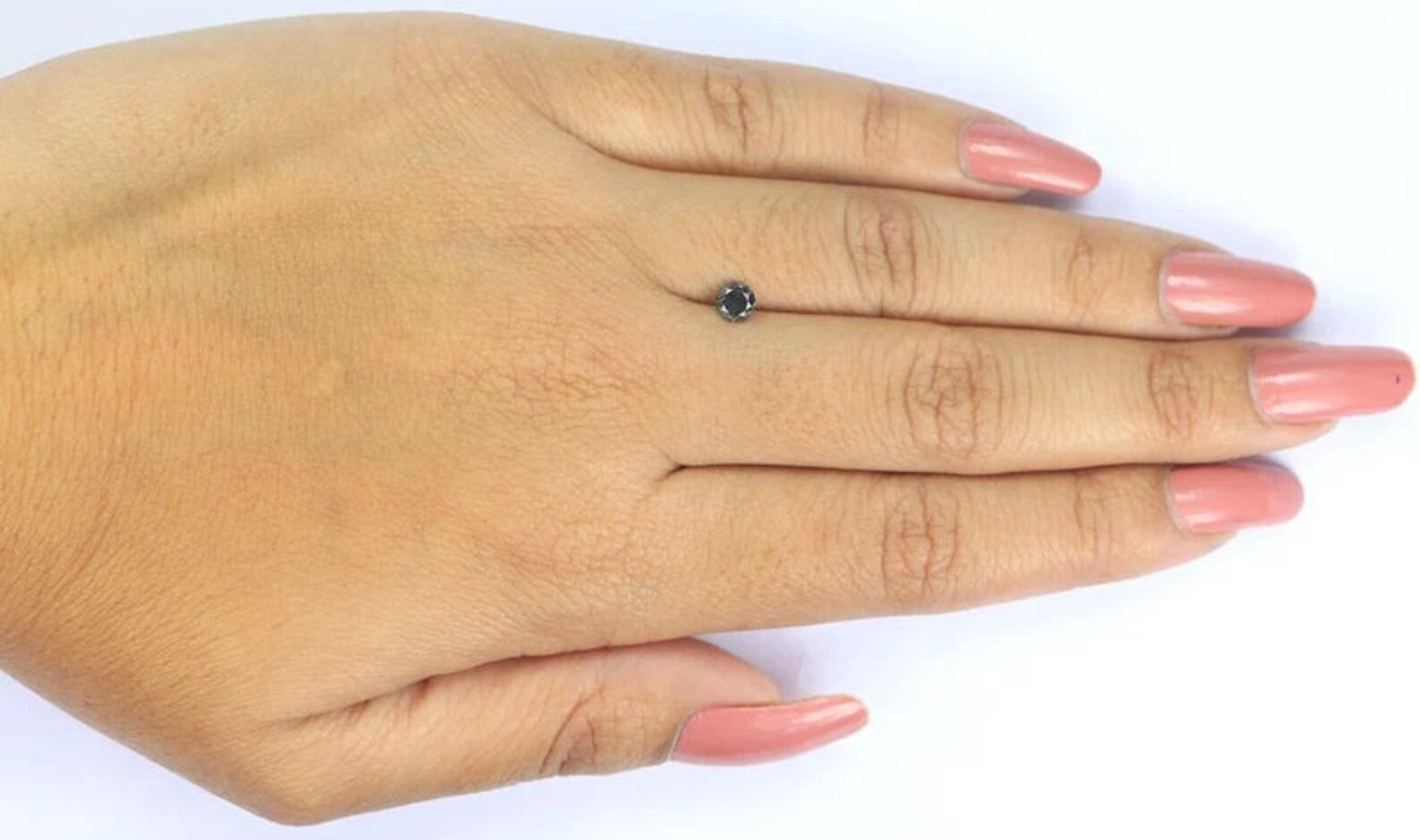 0.32 CT Natural Loose Round Shape Diamond Salt And Pepper Round Diamond 4.30 MM Natural Black Grey Color Round Brilliant Cut Diamond NQ8719