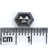 Natural Loose Hexagon Diamond, Salt And Pepper Hexagon Diamond, Natural Loose Diamond, Hexagon Cut Diamond, 0.98 CT Hexagon Shape KDL2943