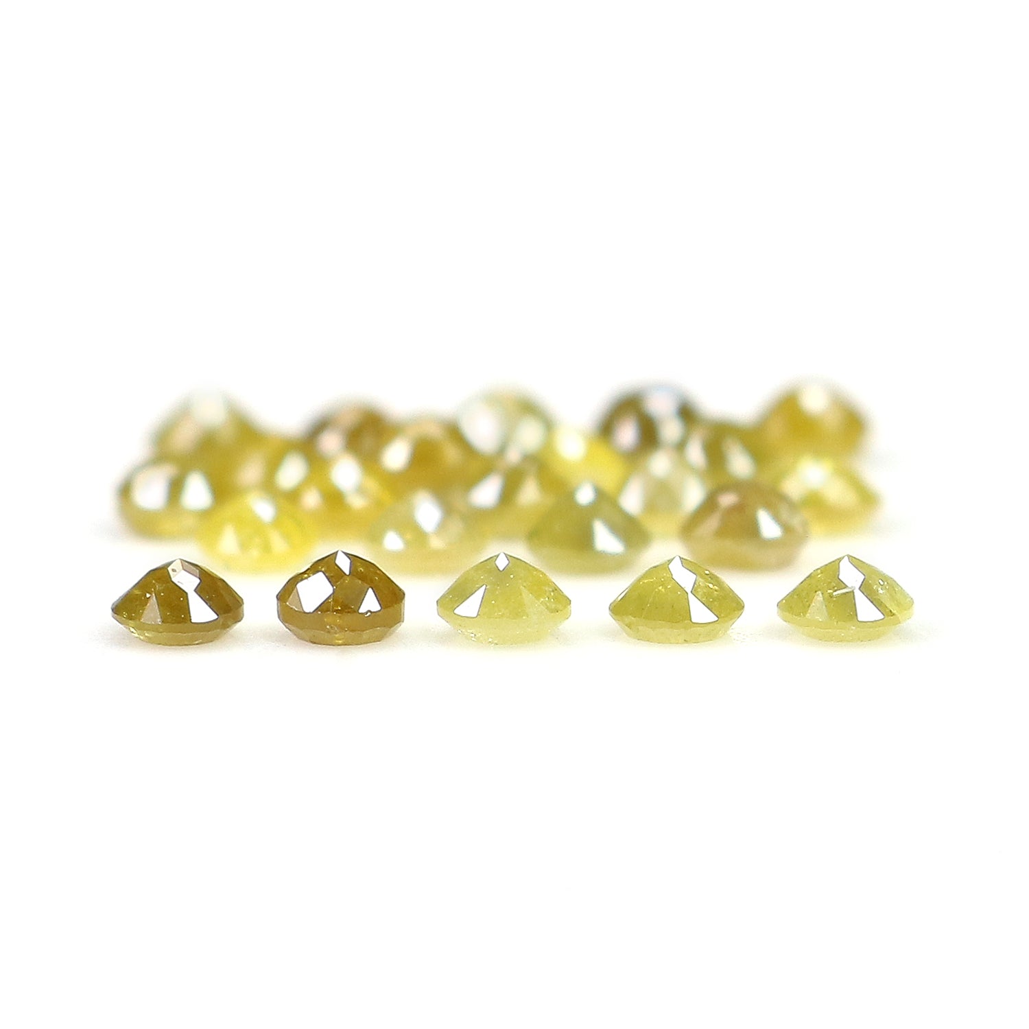 1.30 Ct Natural Loose Round Rose Cut Diamond Yellow Color Rose Cut Diamond 2.10 MM Natural Loose Diamond Round Rose Cut Diamond LQ4414