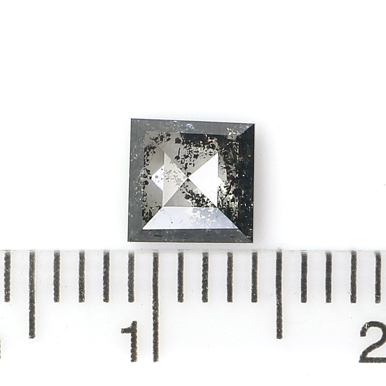 0.70 CT Natural Loose Kite Shape Diamond Salt And Pepper Kite Diamond 7.10 MM Natural Loose Black Grey Color Kite Rose Cut Diamond QN930