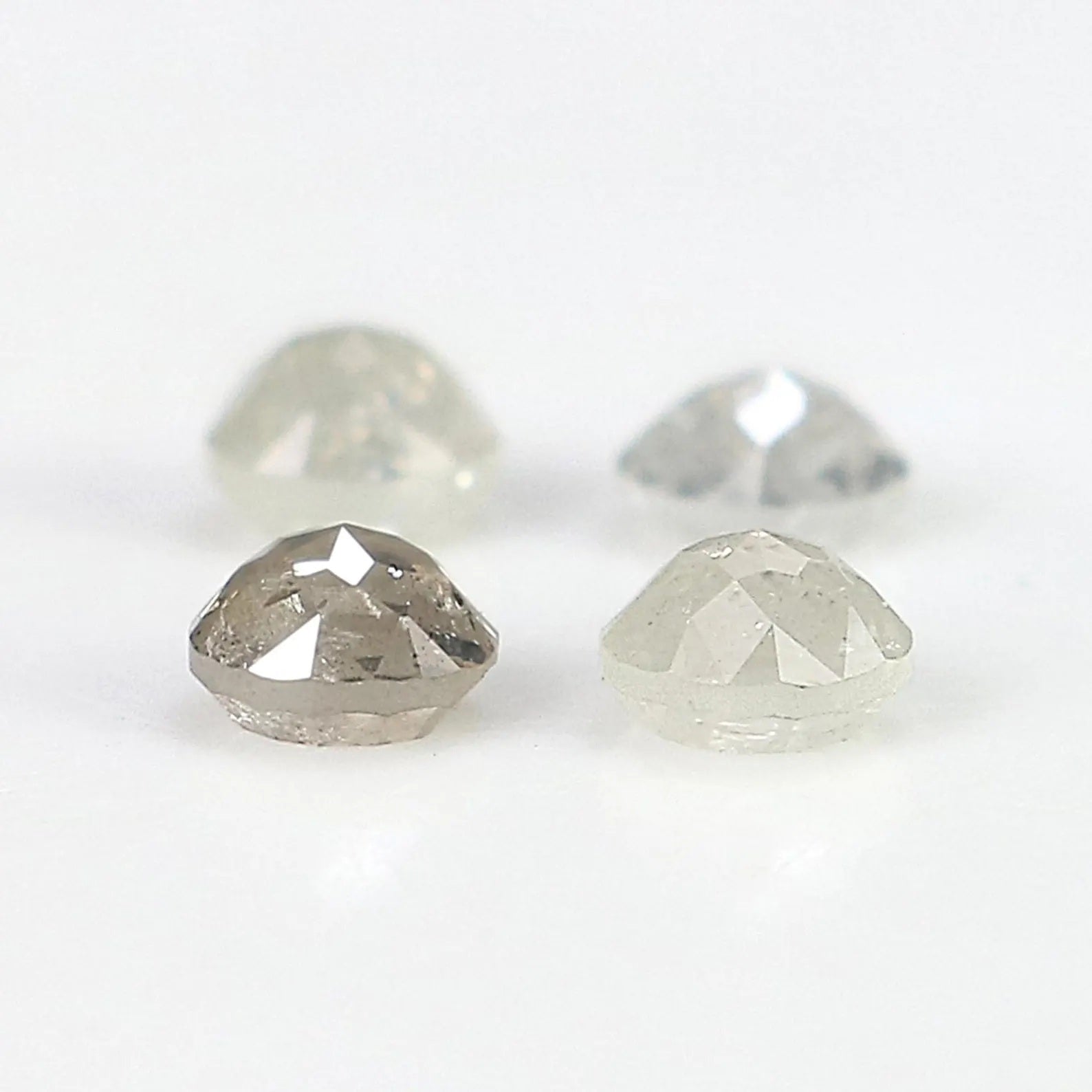 0.95 CT Natural Loose Round Rose Cut Diamond Grey Color Round Shape Diamond 3.55 MM Natural Loose Grey Color Round Rose Cut Diamond NQ2573
