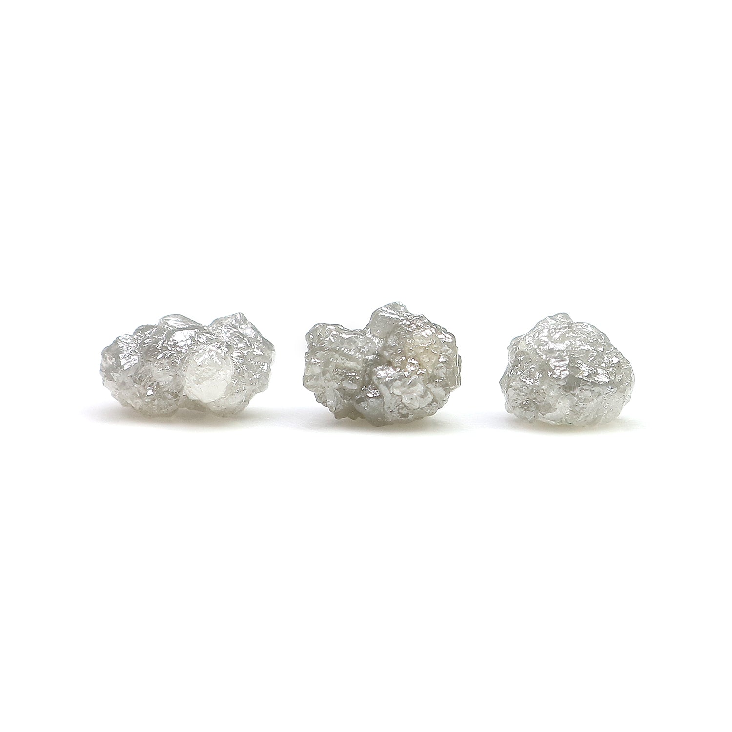 4.11 CT Natural Loose Rough Shape Diamond Grey Color Rough Uncut Diamond 7.70 MM Natural Grey Diamond Rough Irregular Cut Diamond LQ3361