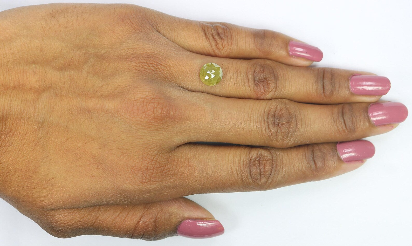 1.88 CT Natural Loose Round Rose Cut Diamond Yellow Color Round Shape Diamond 8.25 MM Natural Yellow Color Round Rose Cut Diamond NQ9018