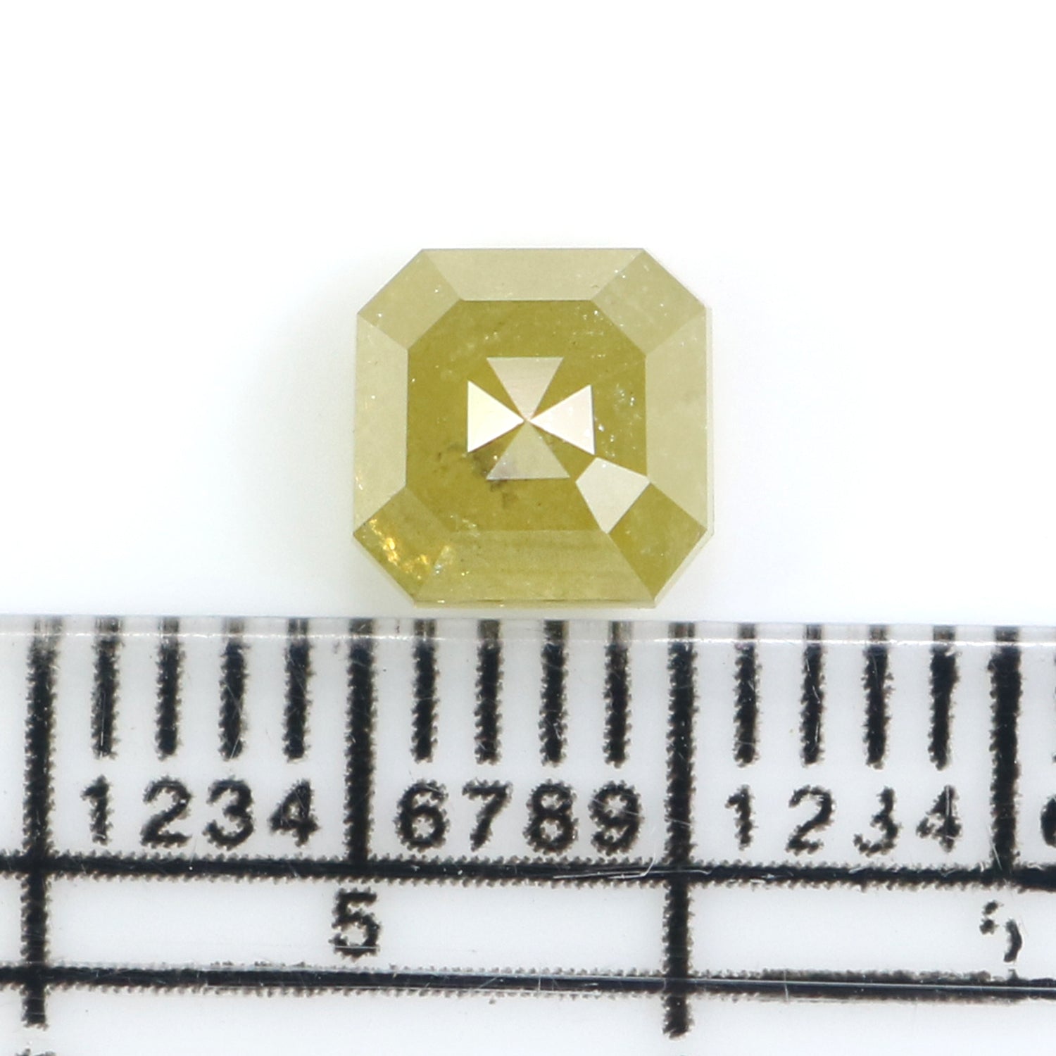 1.20 CT Natural Loose Radiant Shape Diamond Yellow Color Radiant Cut Diamond 5.70 MM Natural Yellow Color Radiant Rose Cut Diamond LQ2844