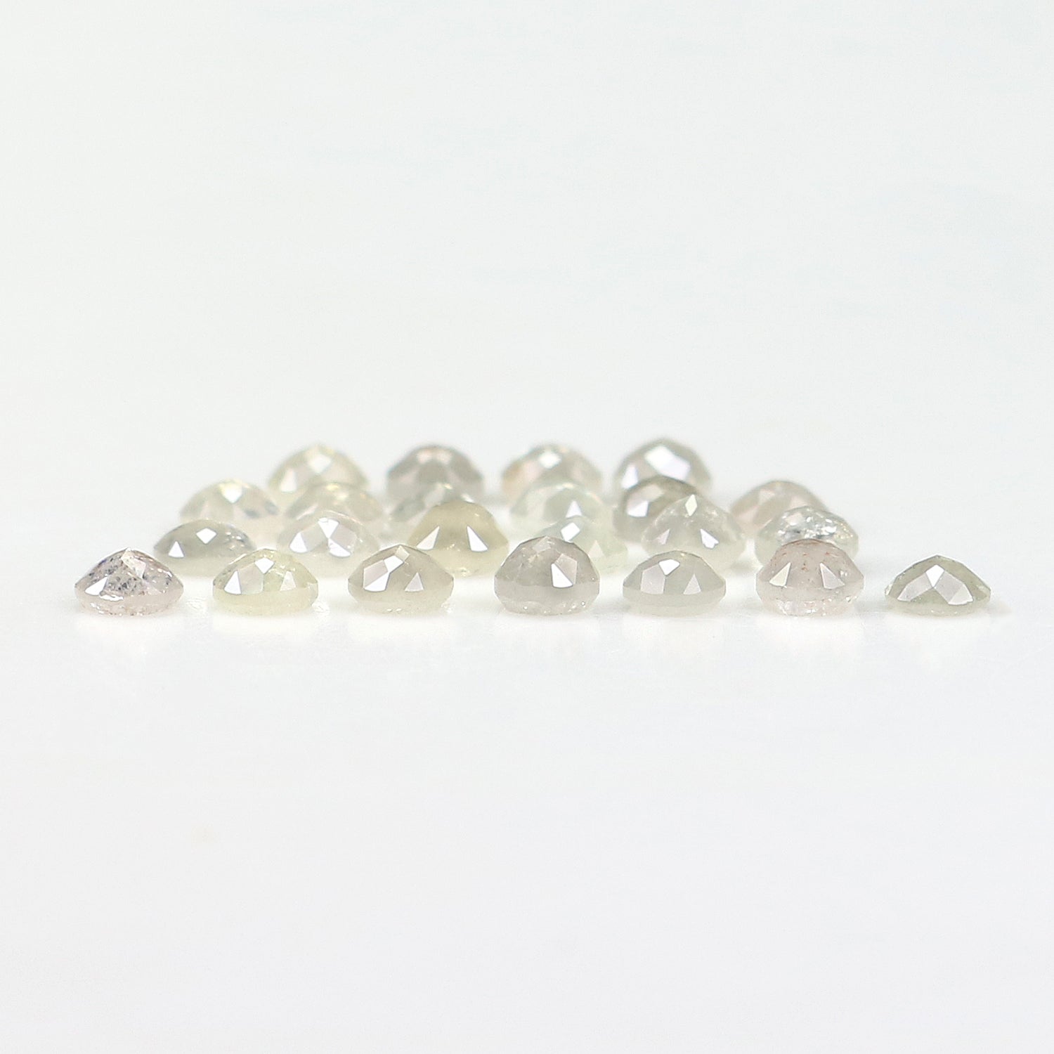 2.56 CT Natural Loose Round Rose Cut Diamond Grey Color Round Shape Diamond 2.70 MM Natural Loose Grey Color Round Rose Cut Diamond LQ5127