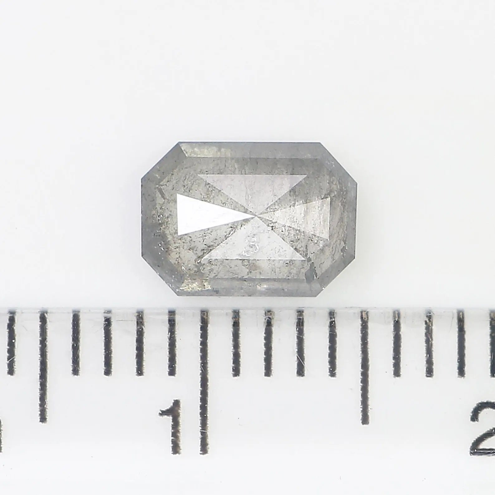 0.90 CT Natural Loose Emerald Shape Diamond Grey Color Emerald Cut Diamond 6.95 MM Natural Loose Diamond Grey Emerald Cut Diamond QN796